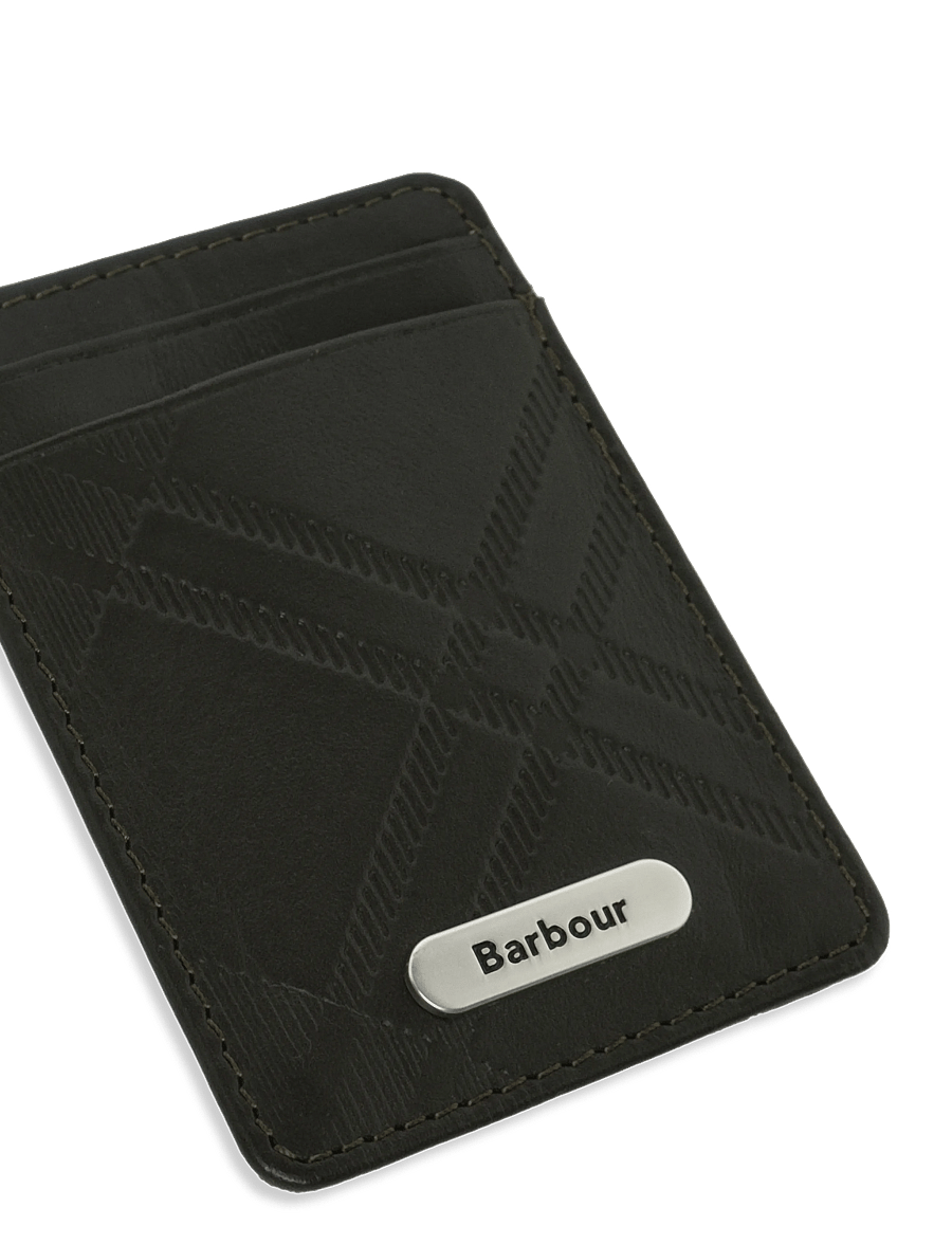 Barbour - Barbour Brunton Leather Card Holder - kartenetuis - dark olive - 3