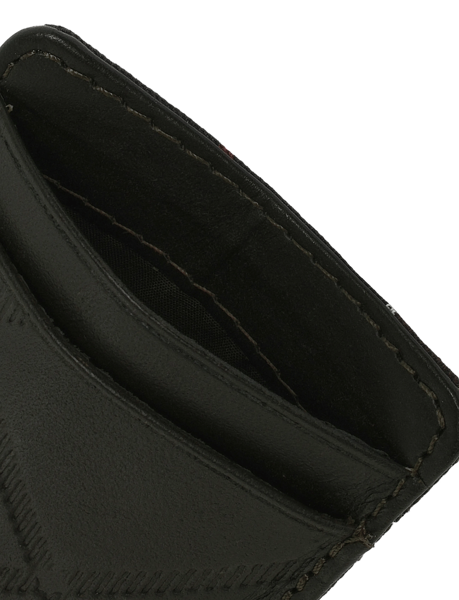 Barbour - Barbour Brunton Leather Card Holder - kartenetuis - dark olive - 4