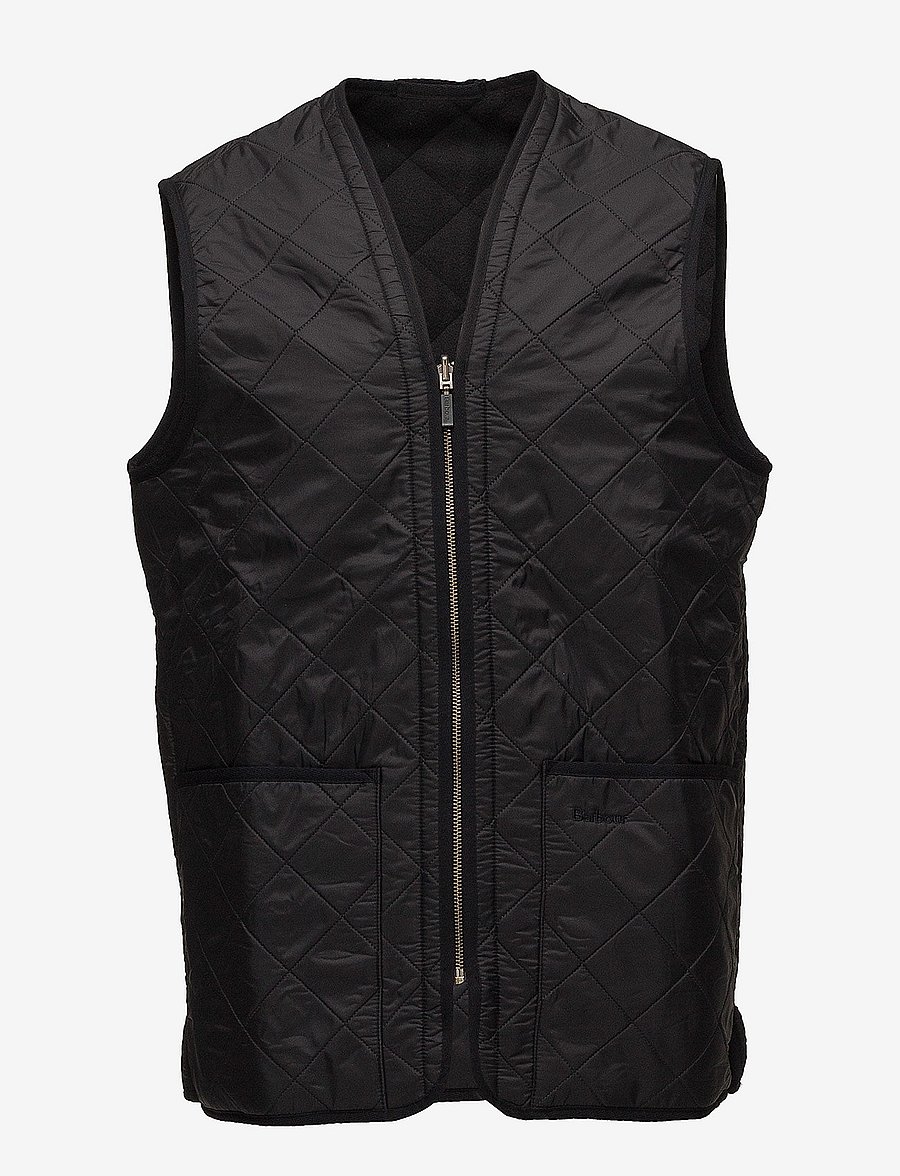 Barbour - Barbour Polarquilt Waistcoat/Zip-In Liner - vests - black - 1