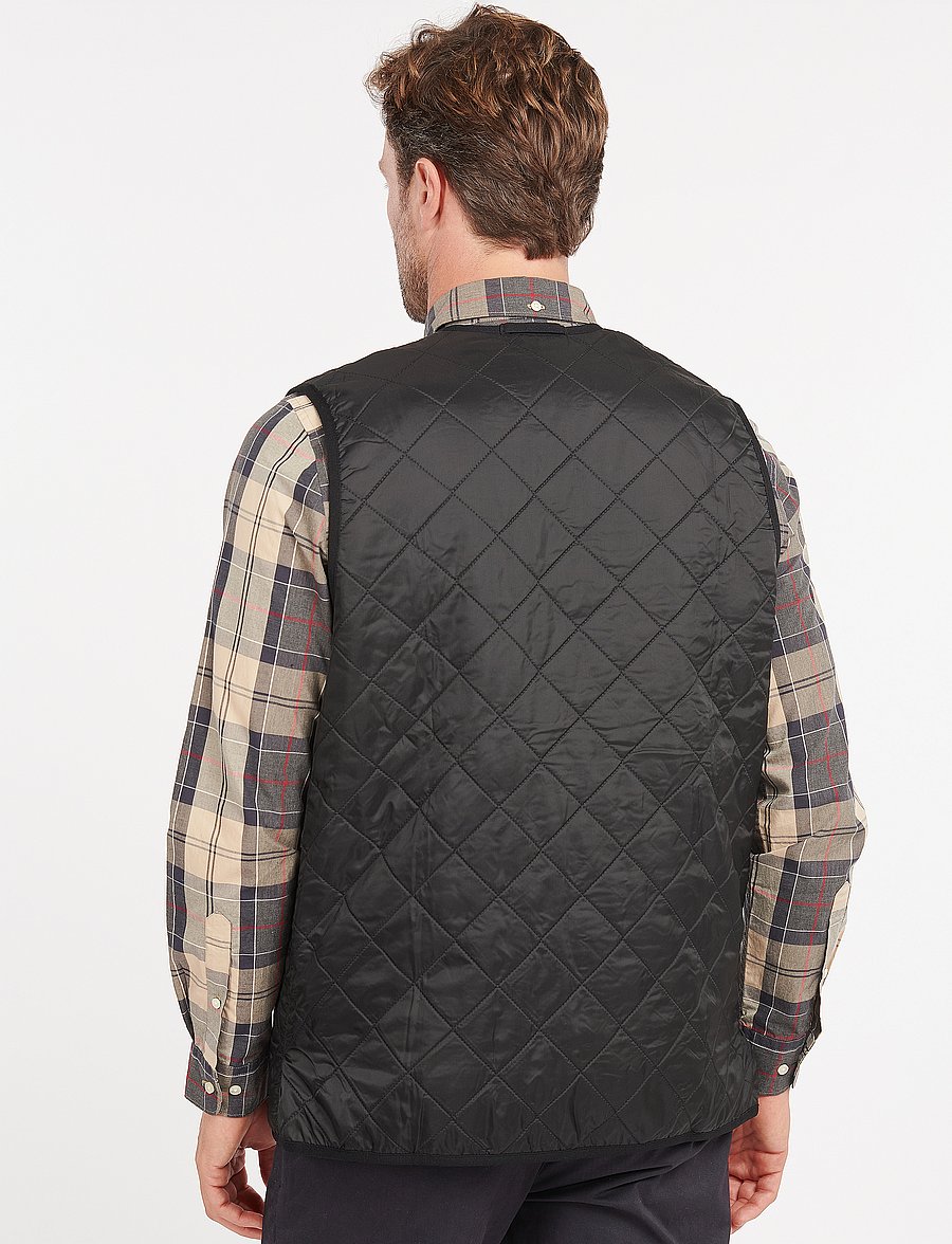 Barbour - Barbour Polarquilt Waistcoat/Zip-In Liner - vests - black - 5