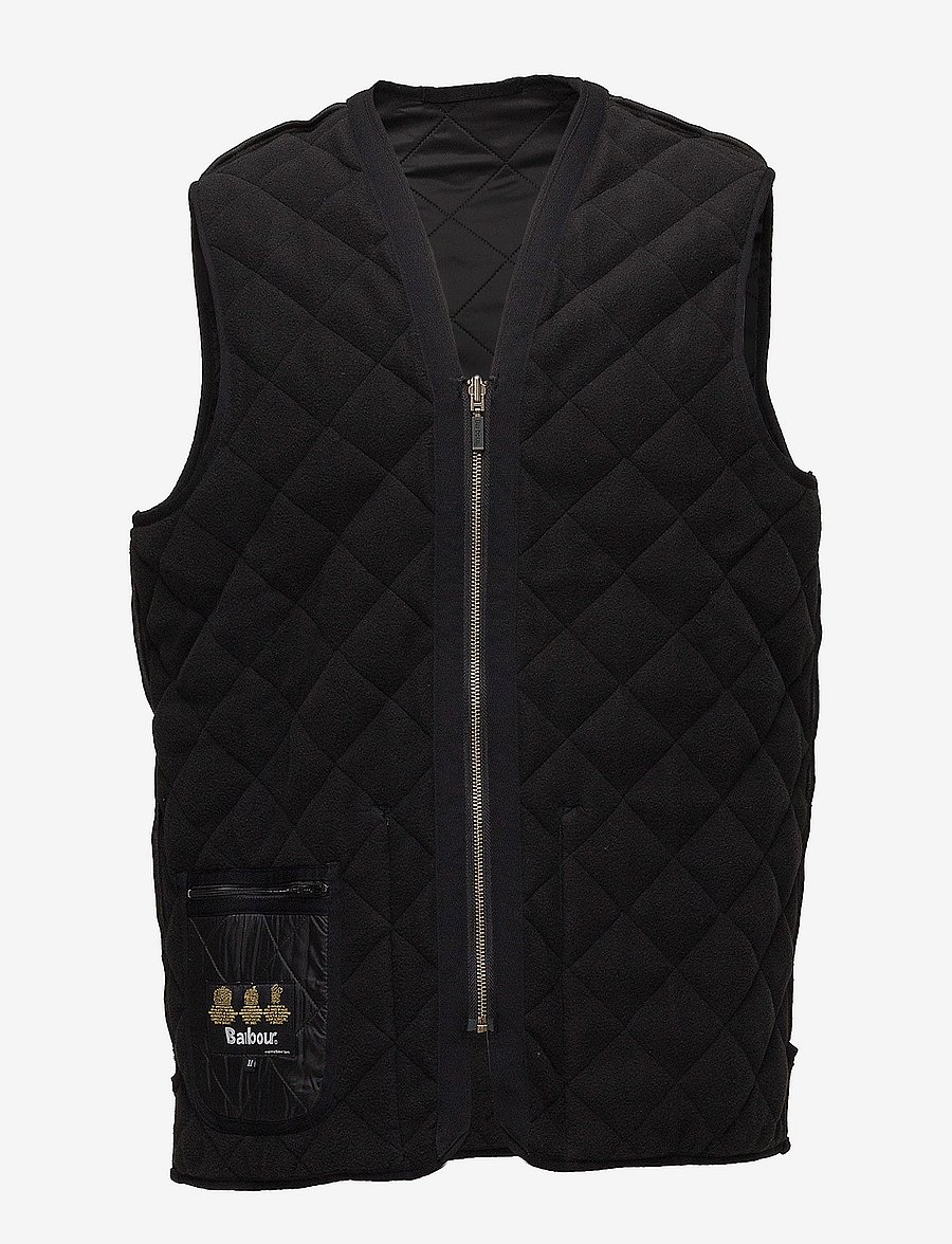 Barbour - Barbour Polarquilt Waistcoat/Zip-In Liner - vests - black - 3