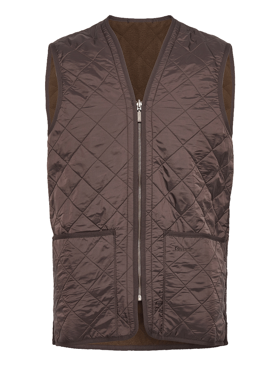 Barbour - Barbour Polarquilt Waistcoat/Zip-In Liner - westen - dark brown - 1