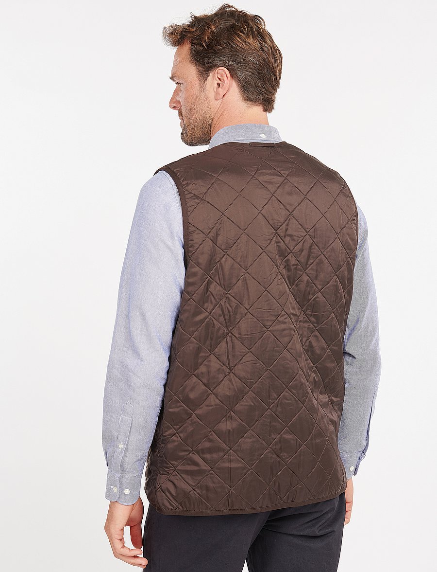 Barbour - Barbour Polarquilt Waistcoat/Zip-In Liner - westen - dark brown - 3