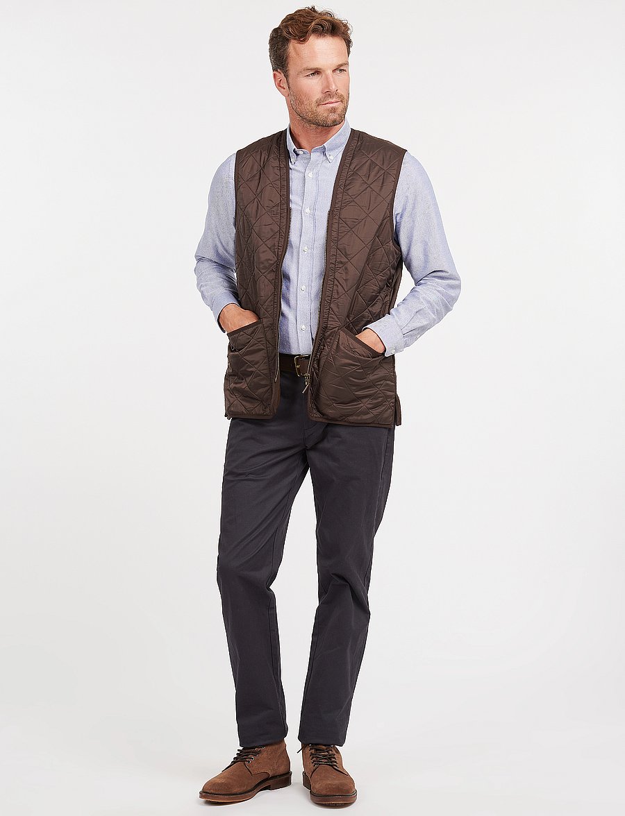 Barbour - Barbour Polarquilt Waistcoat/Zip-In Liner - westen - dark brown - 4