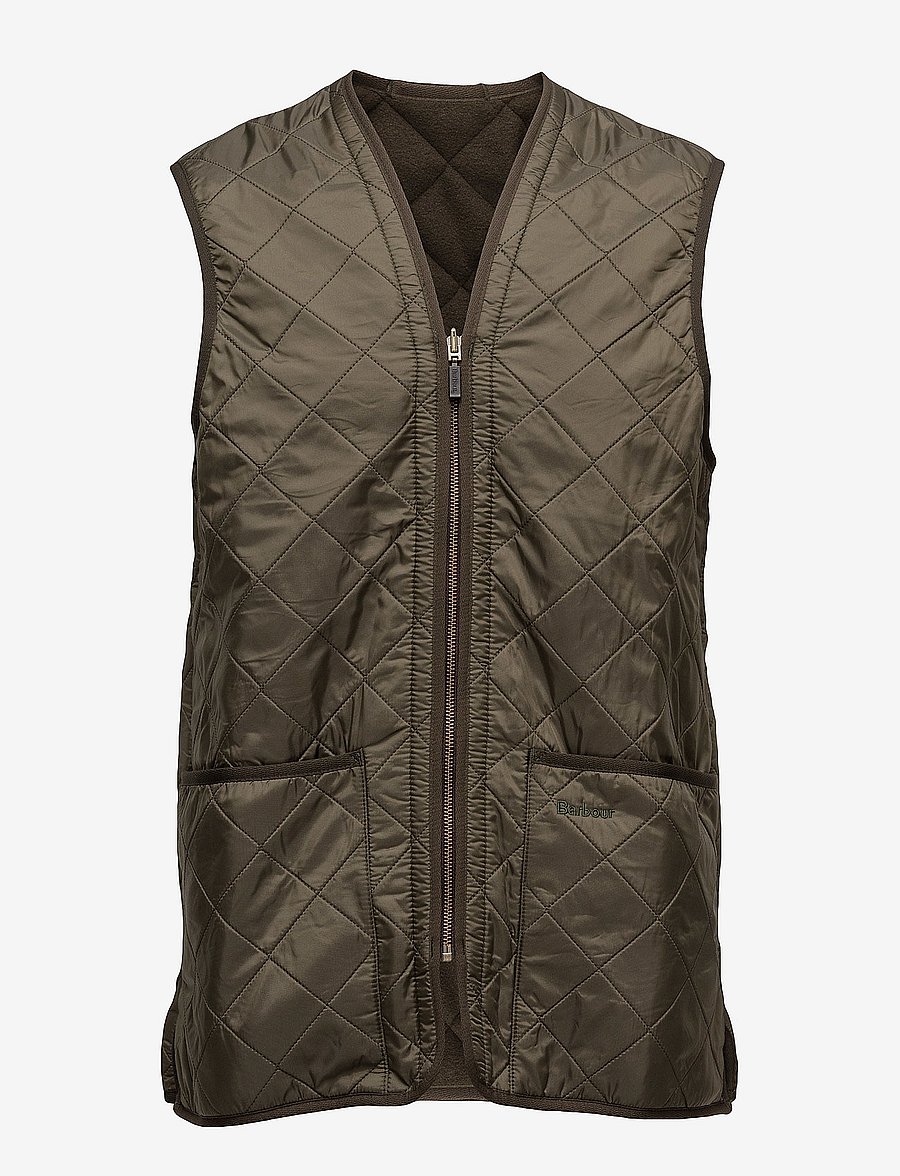 Barbour - Barbour Polarquilt Waistcoat/Zip-In Liner - vests - olive - 1