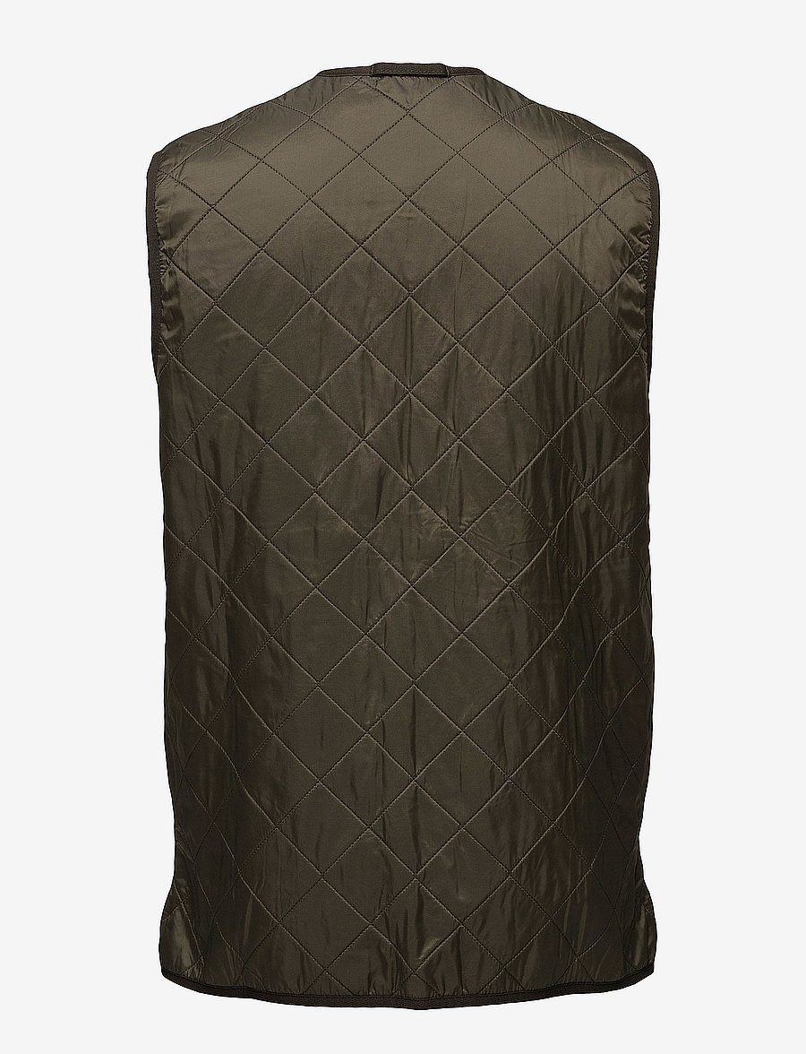 Barbour - Barbour Polarquilt Waistcoat/Zip-In Liner - vests - olive - 2
