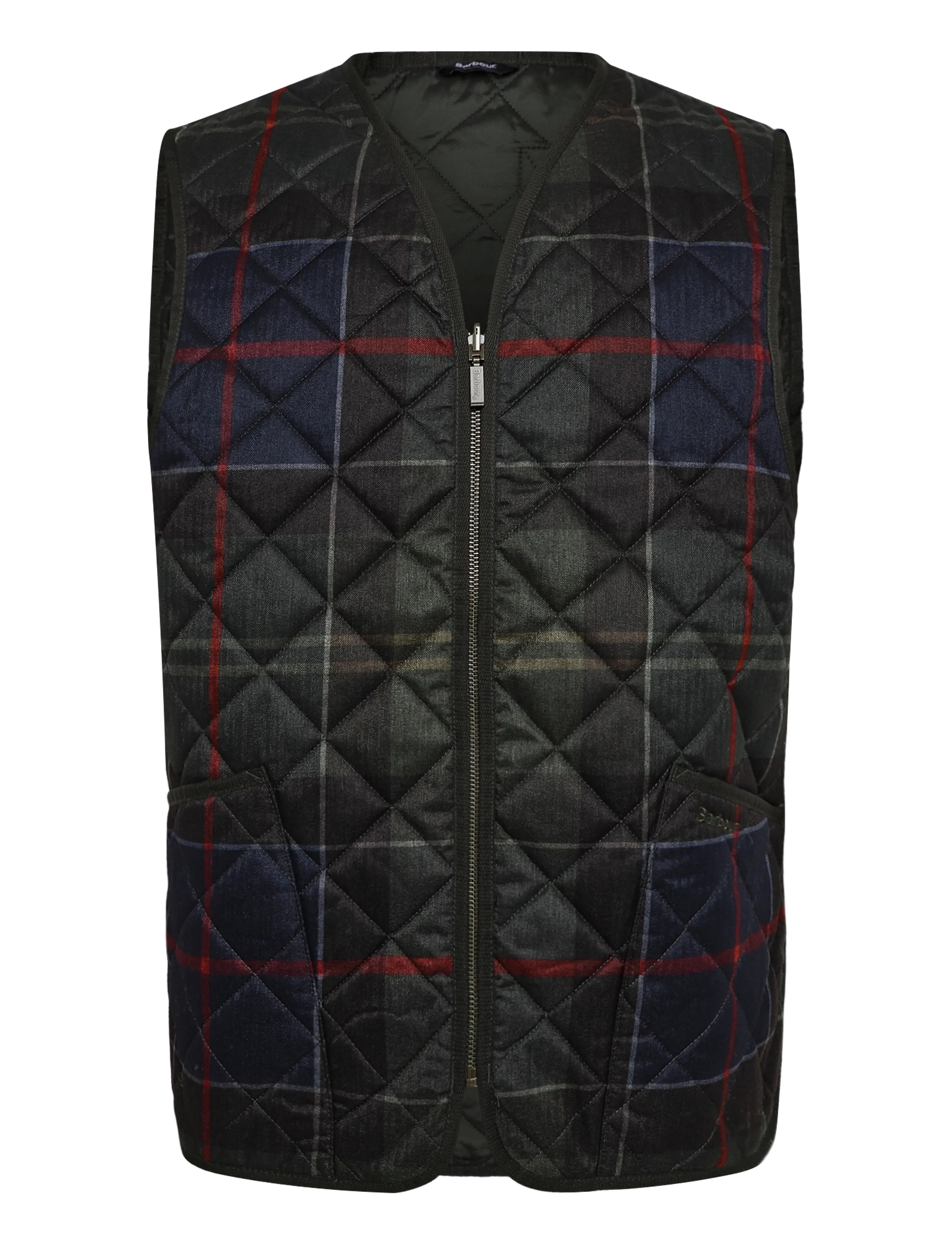 Barbour Barbour Icons Tartan Quilted Liner, M, Grey, Overtøj > Veste, Herre