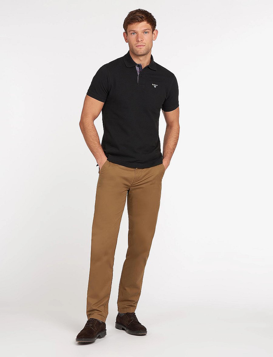 Barbour - Barbour Tartan Pique Tailored Polo Shirt - kurzärmelig - black/modern - 4
