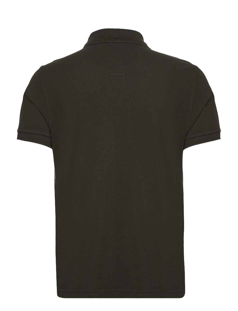 Barbour - Barbour Tartan Pique Tailored Polo Shirt - short-sleeved polos - forest green - 1