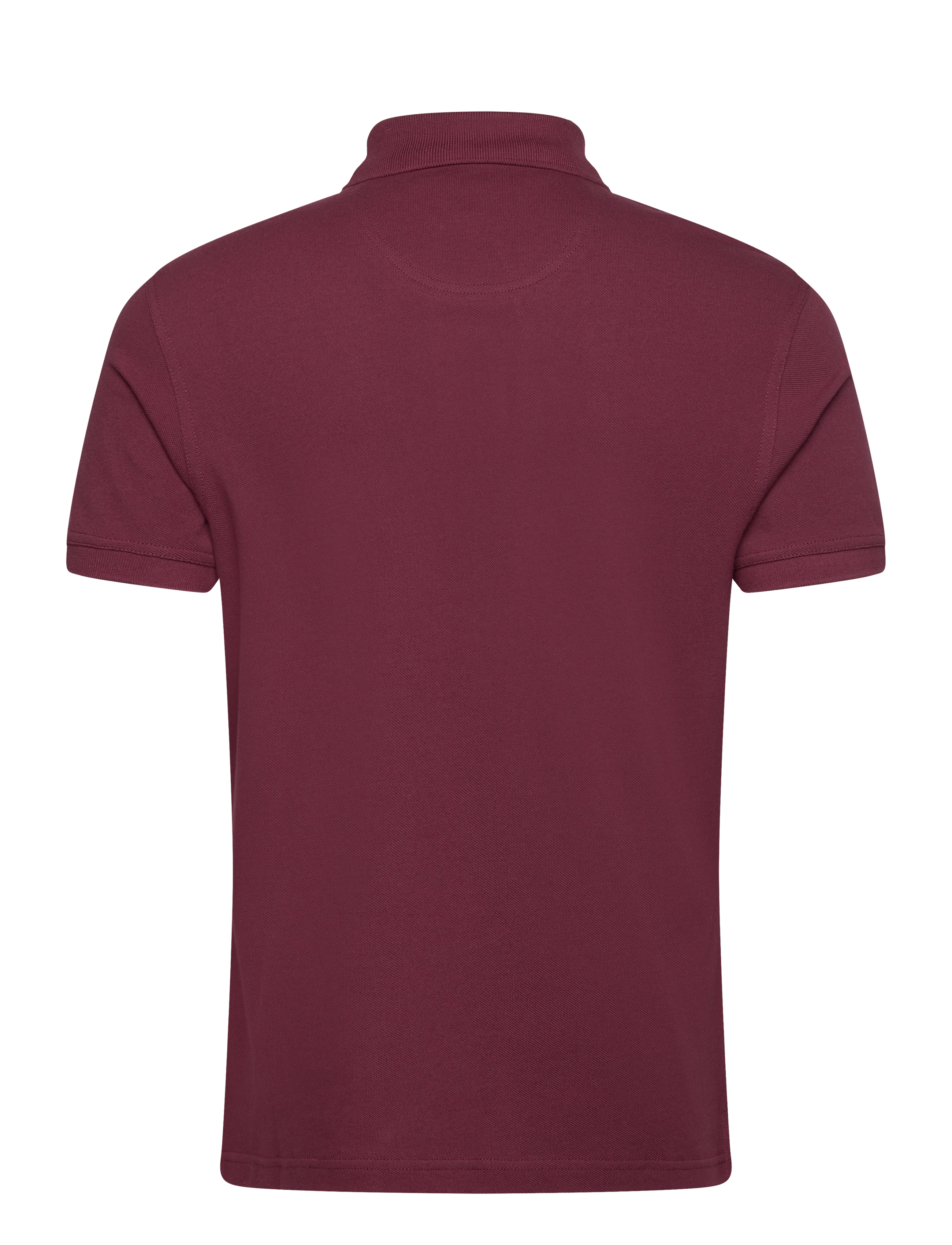 Barbour - Barbour Tartan Pique Tailored Polo Shirt - short-sleeved polos - ruby - 2