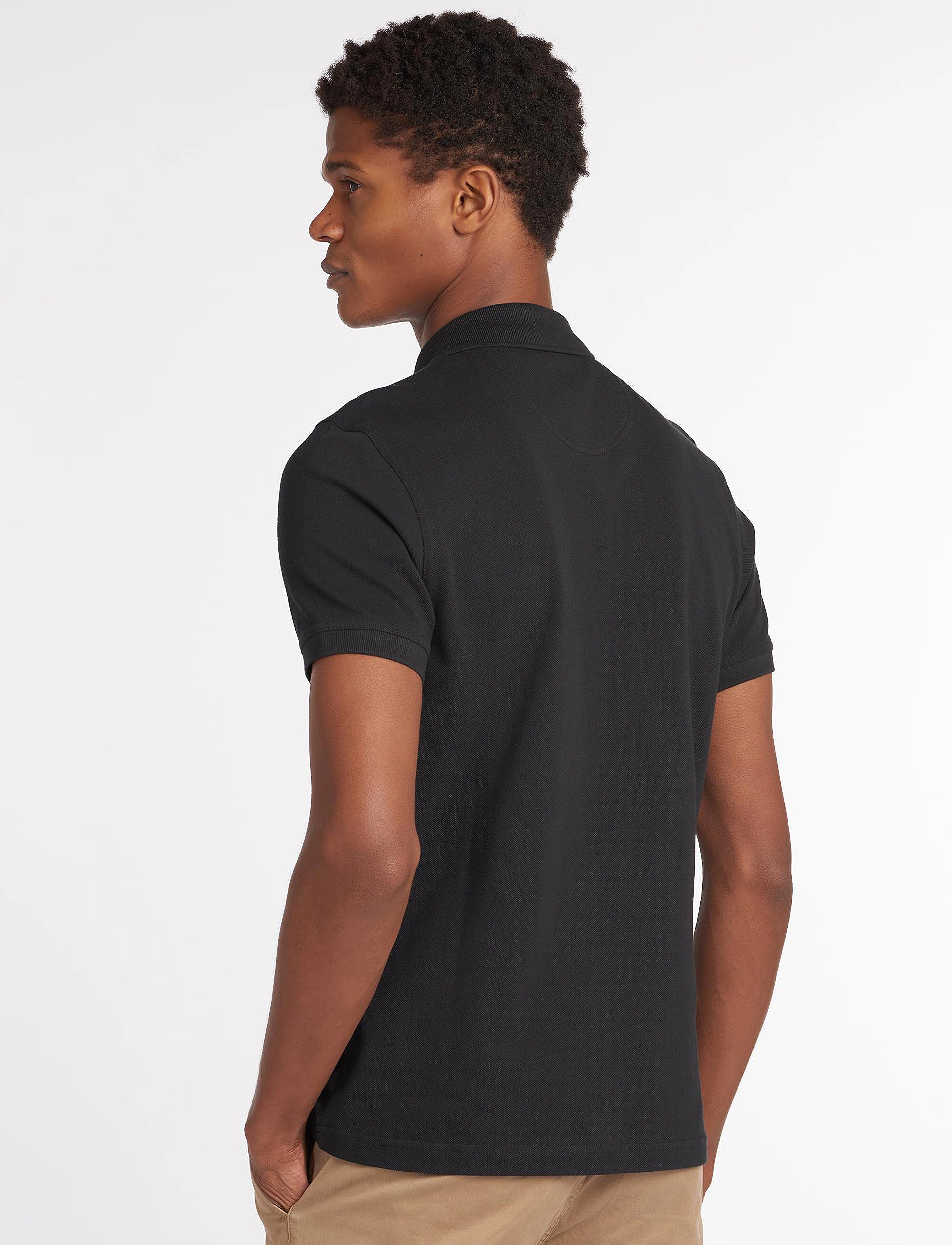 Barbour Barbour Sports Polo Jasmine, L, Black, Poloer > Kortærmede, Herre