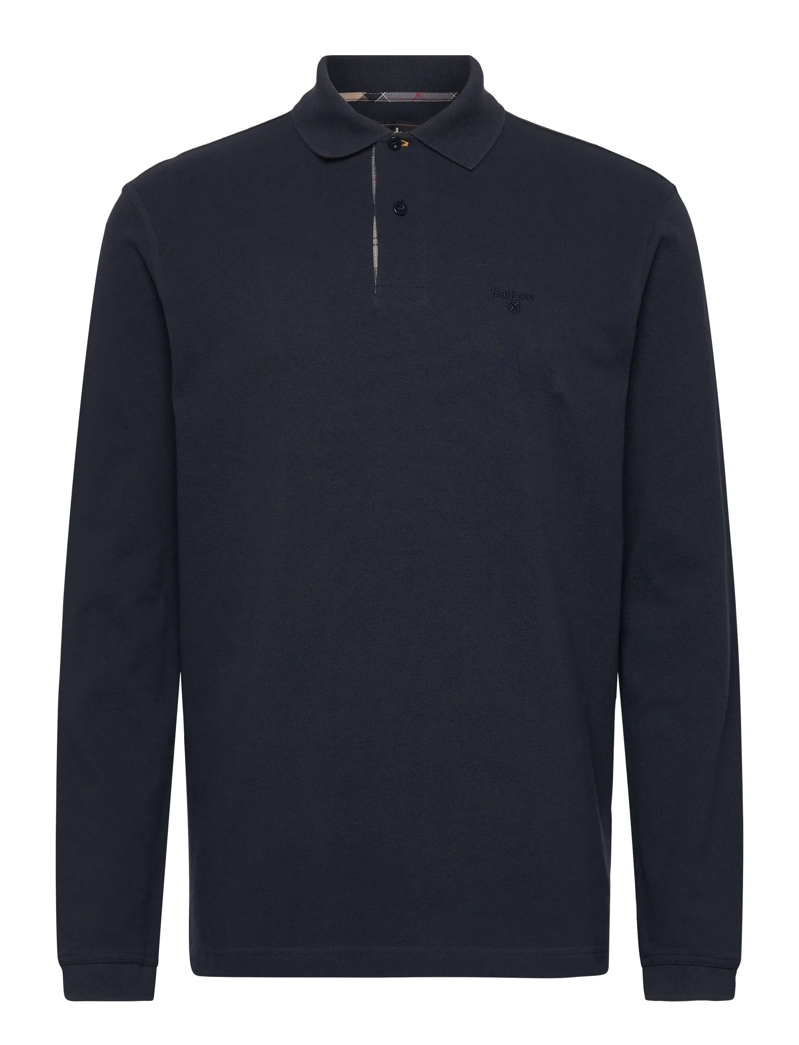 Essential Ls Tartan Pique Polo Shirt