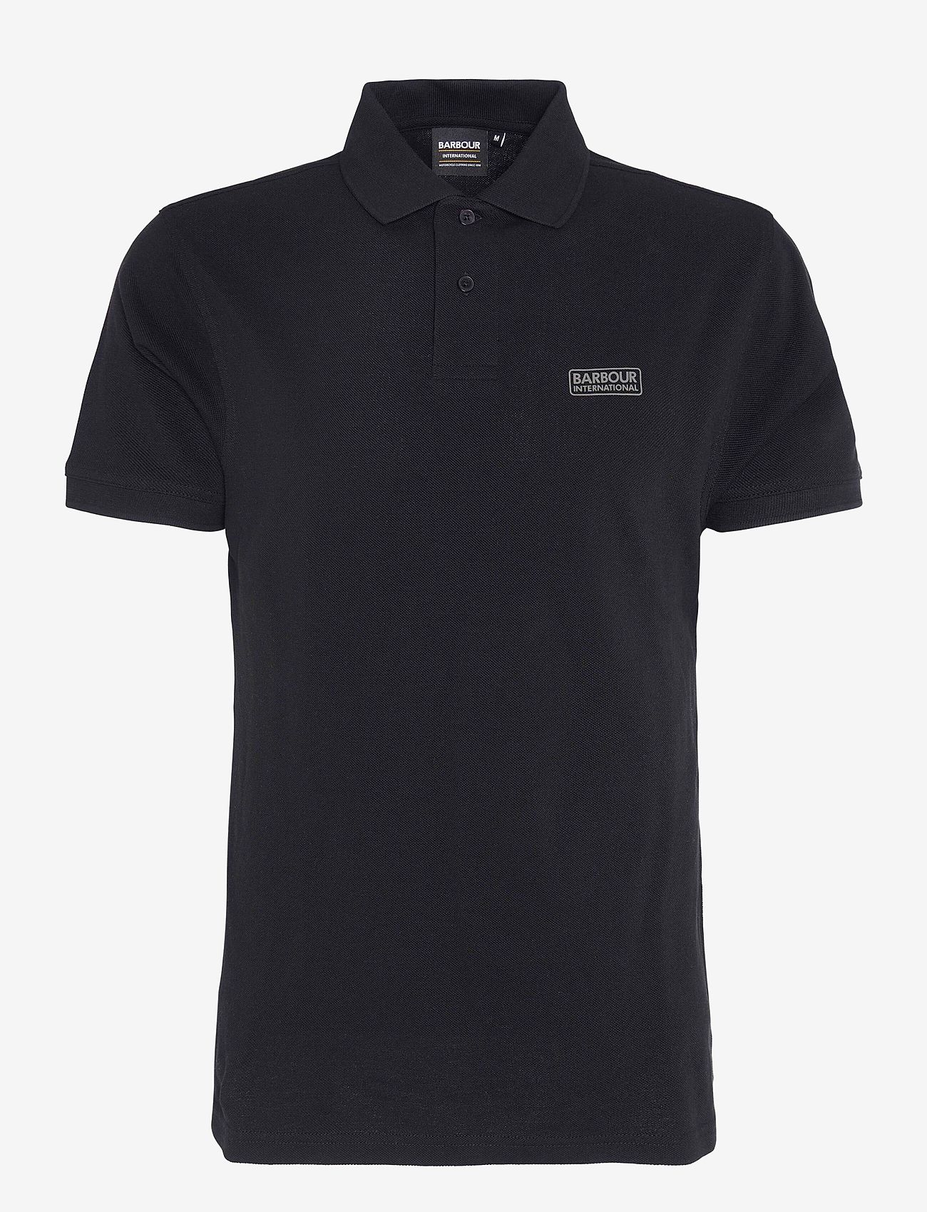 Barbour - B.Intl Essential Polo Shirt - kortärmade pikéer - black/pewter - 1