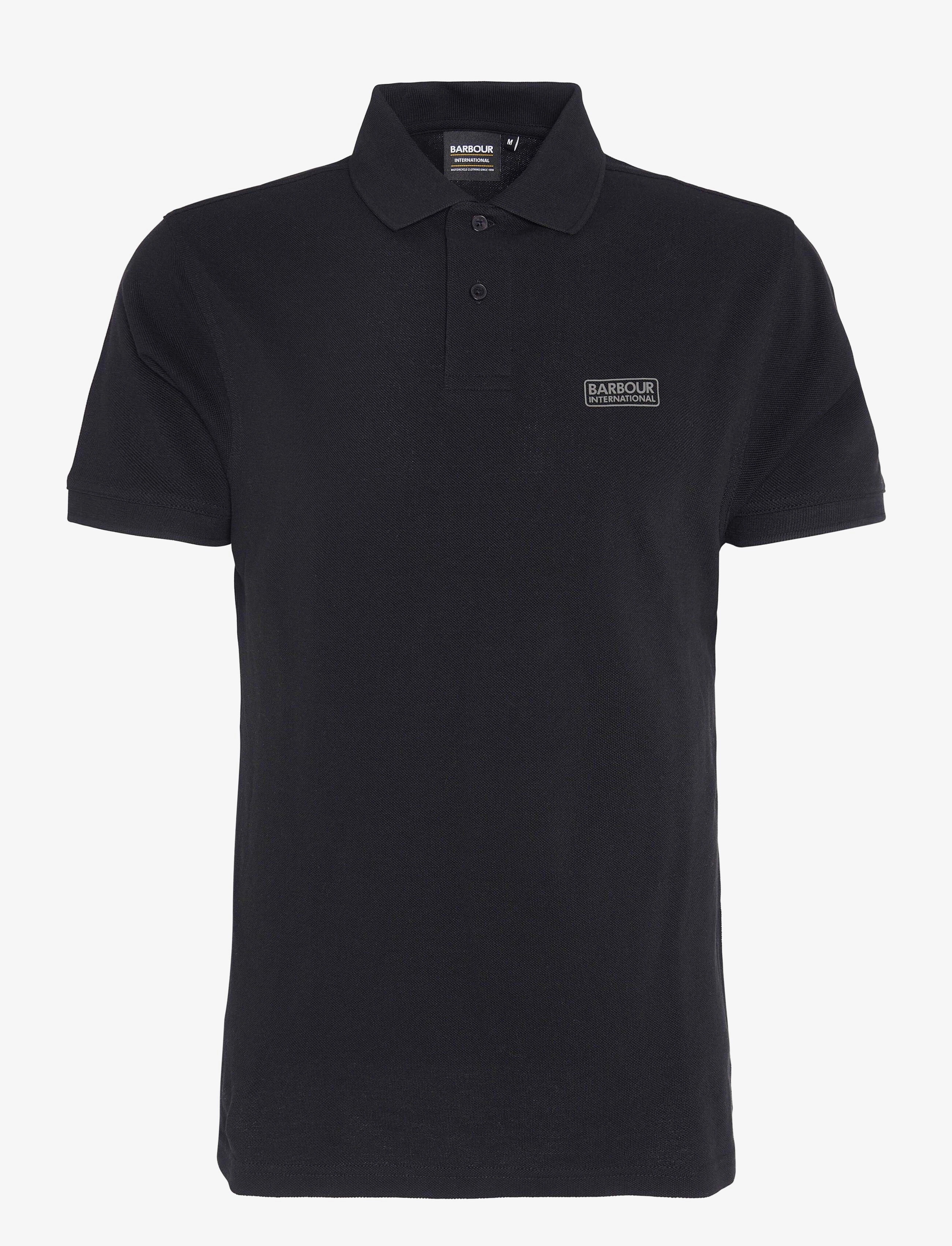 Barbour - B.Intl Essential Polo Shirt - black/pewter - 1