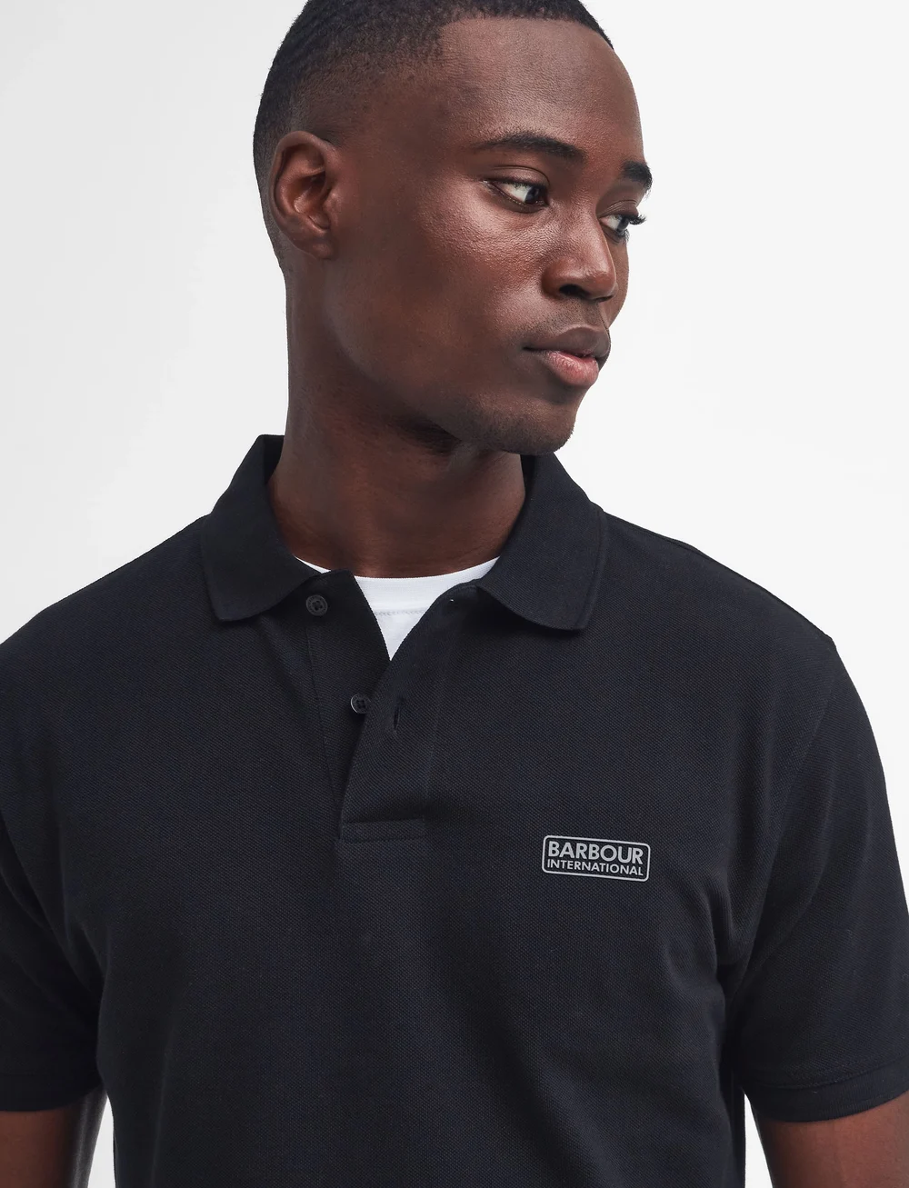 Barbour - B.Intl Essential Polo Shirt - kurzärmelig - black/pewter - 4