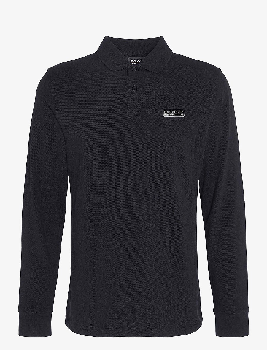 Barbour - B.Intl Long Sleeve Polo Shirt - black/pewter - 0