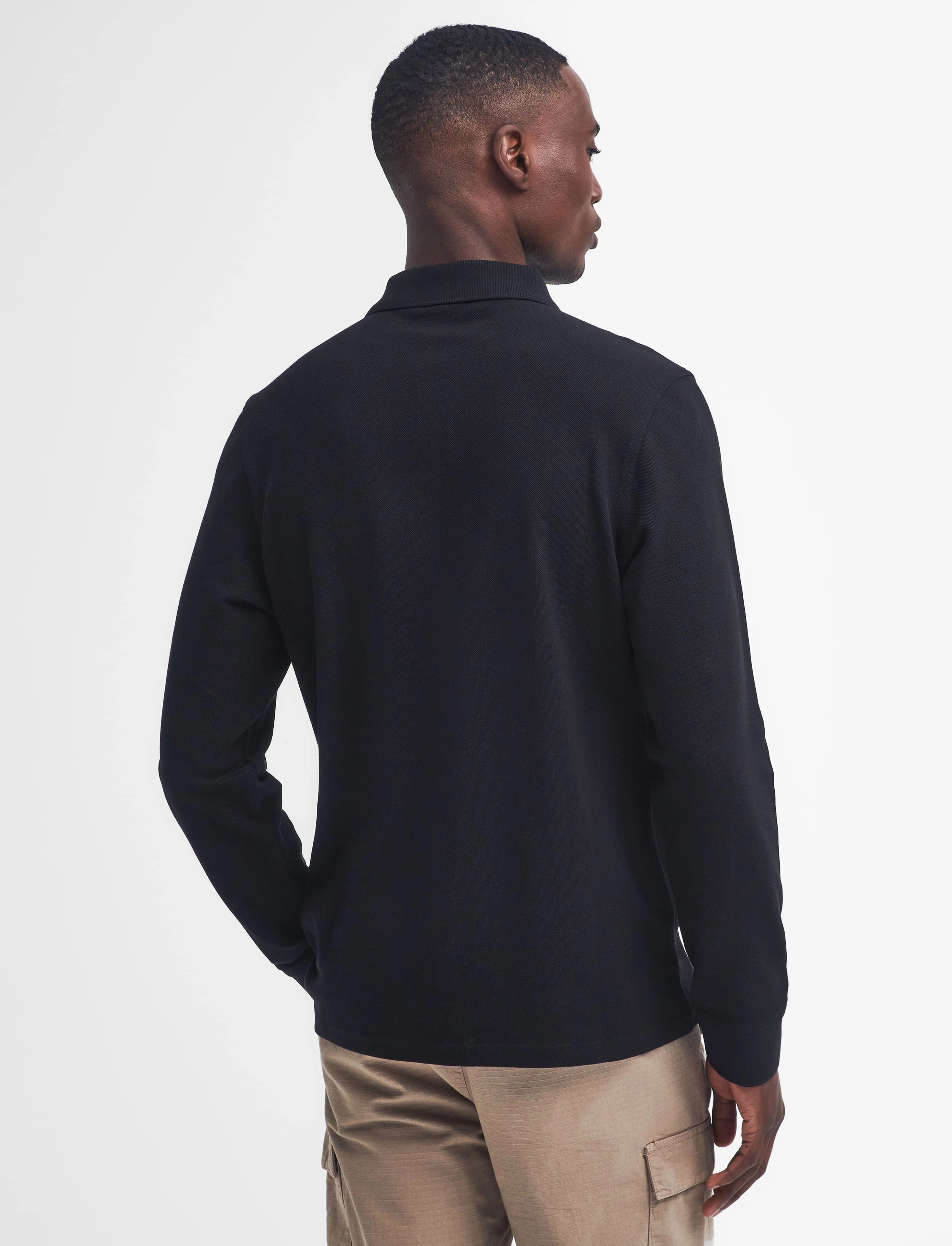 Barbour - B.Intl Long Sleeve Polo Shirt - black/pewter - 3