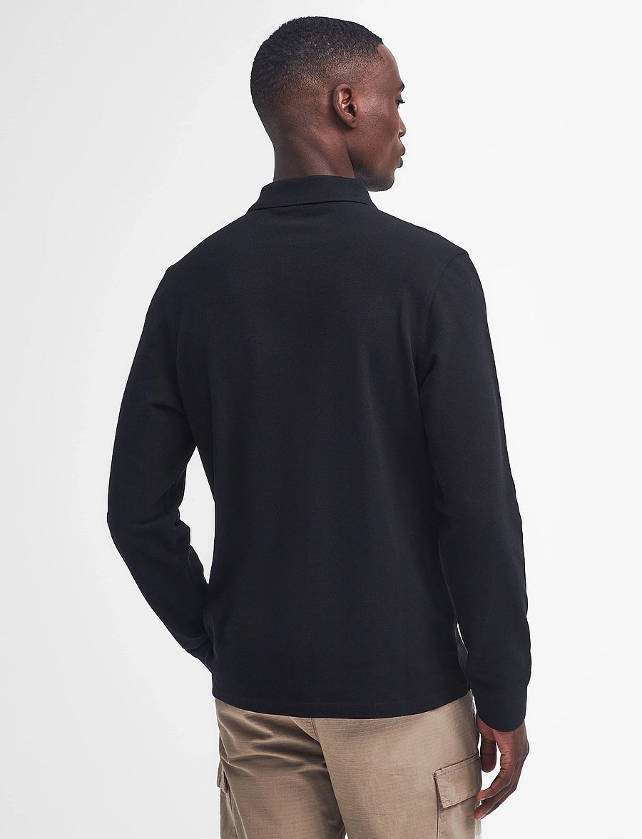 Barbour - B.Intl Long Sleeve Polo Shirt - black/pewter - 3