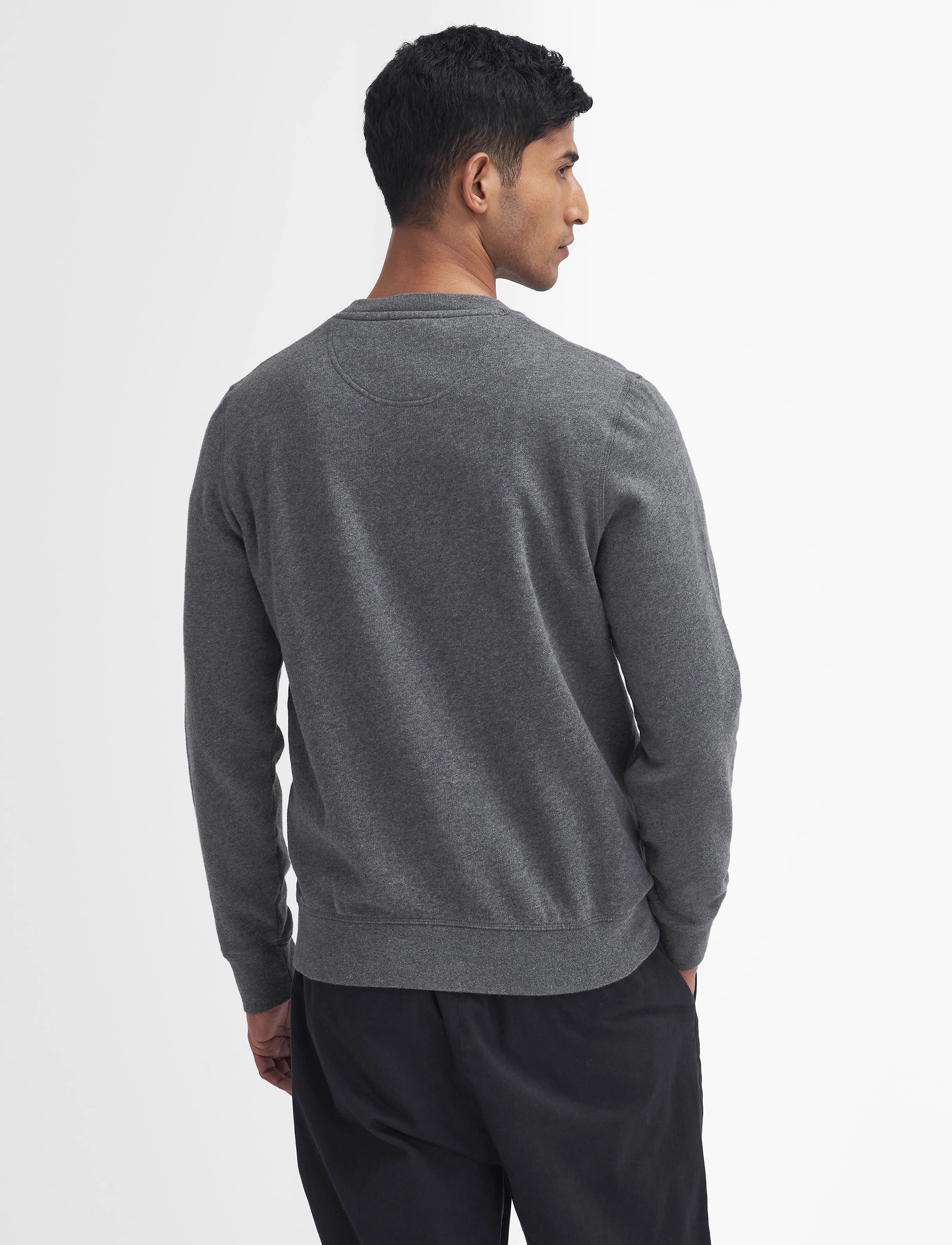 Barbour - Barbour Prep Logo Crew Neck Sweatshirt - shoppa efter tillfälle - mid grey marl - 4