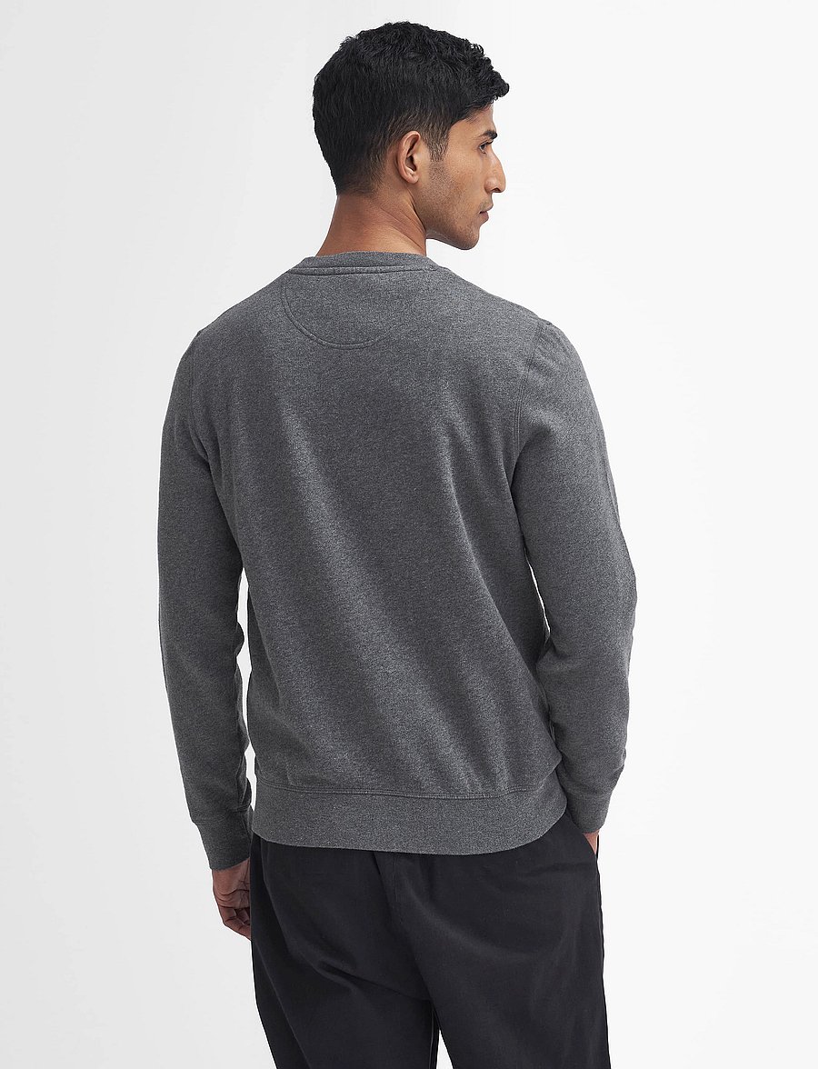 Barbour - Barbour Prep Logo Crew Neck Sweatshirt - shoppa efter tillfälle - mid grey marl - 4