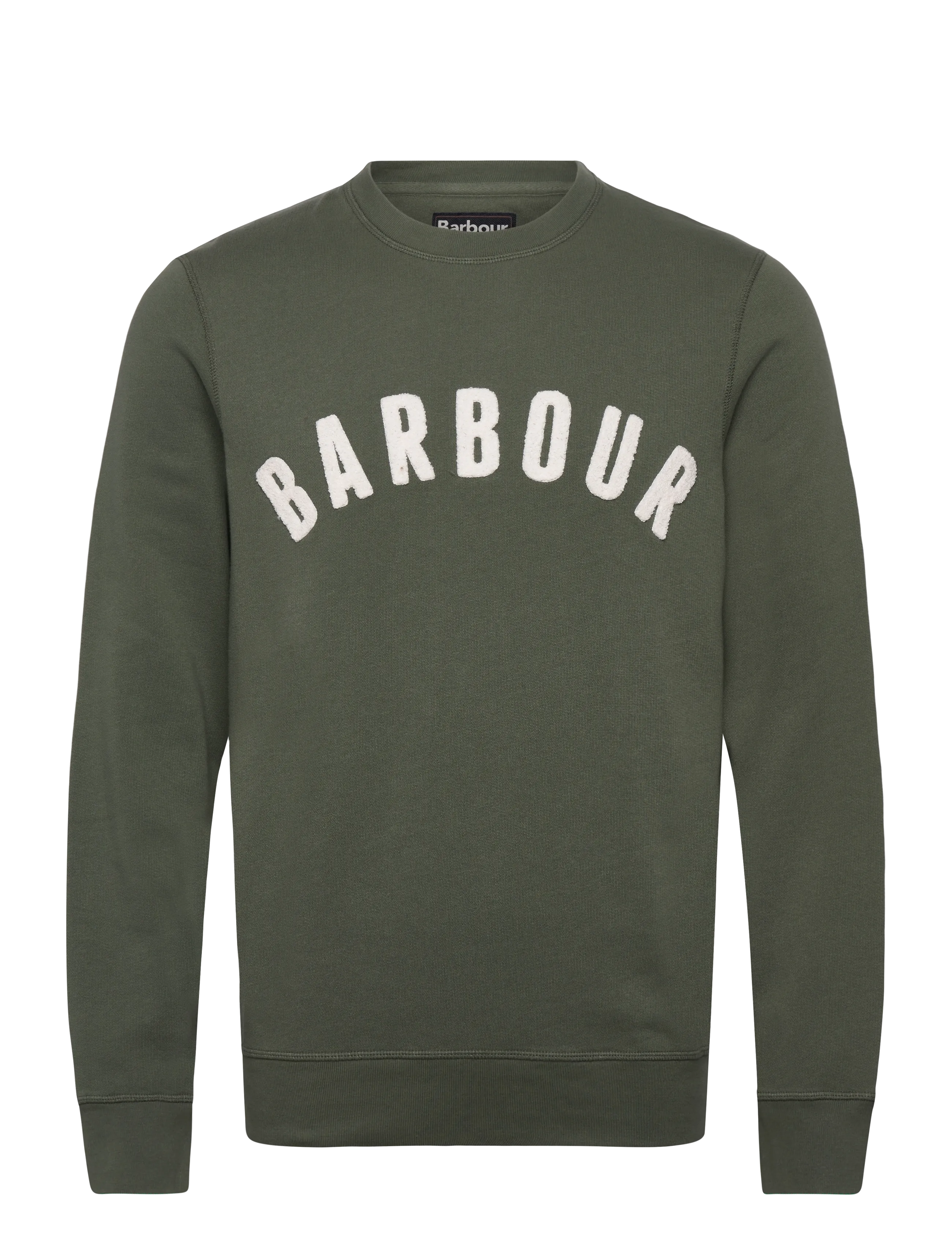 Barbour Barbour Prep Logo Crew Neck Sweatshirt, XXL, Khaki green, Sweatshirts & Hættetrøjer > Sweatshirts, Herre