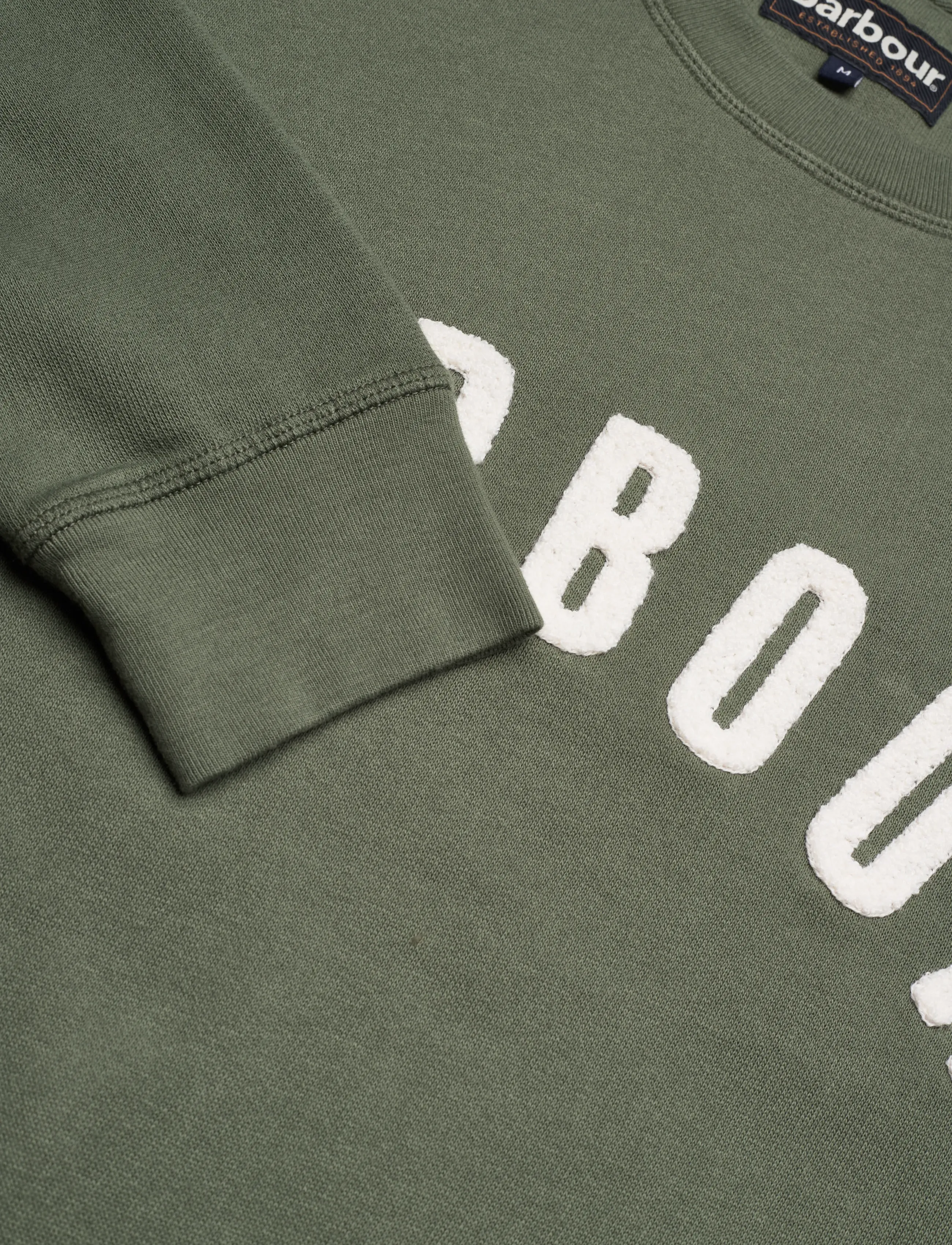 Barbour - Barbour Prep Logo Crew Neck Sweatshirt - sweatshirts - sage - 2