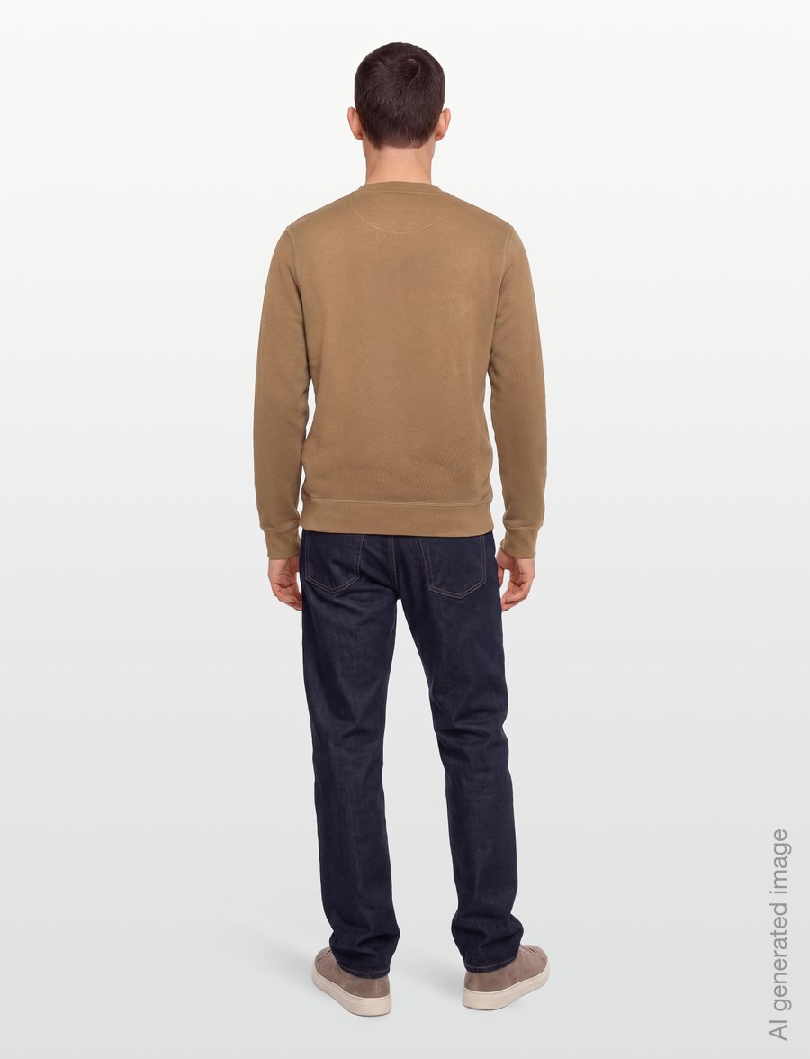Barbour - Barbour Prep Logo Crew Neck Sweatshirt - shop efter anledning - sandstone - 4