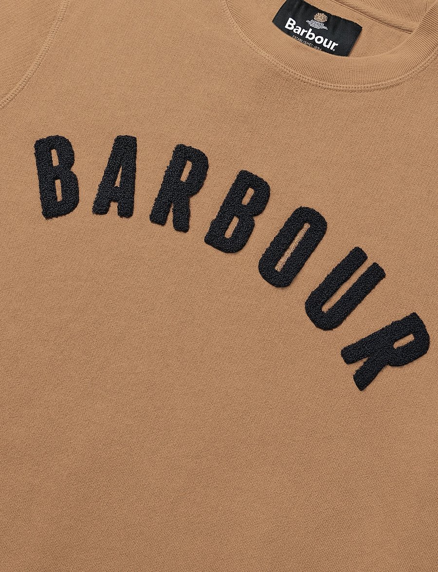 Barbour - Barbour Prep Logo Crew Neck Sweatshirt - shop efter anledning - sandstone - 5