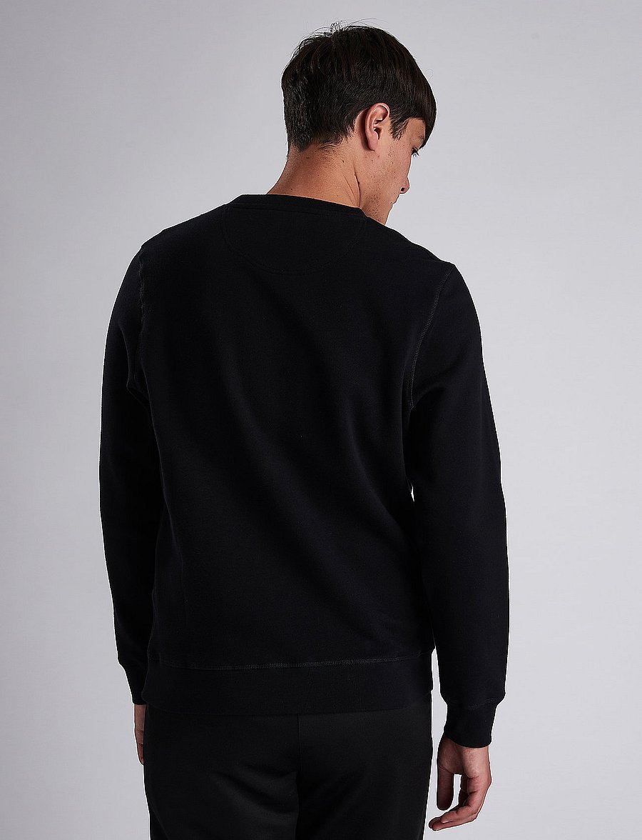 Barbour - B.Intl Large Logo Swea - dressipluusid - black - 5