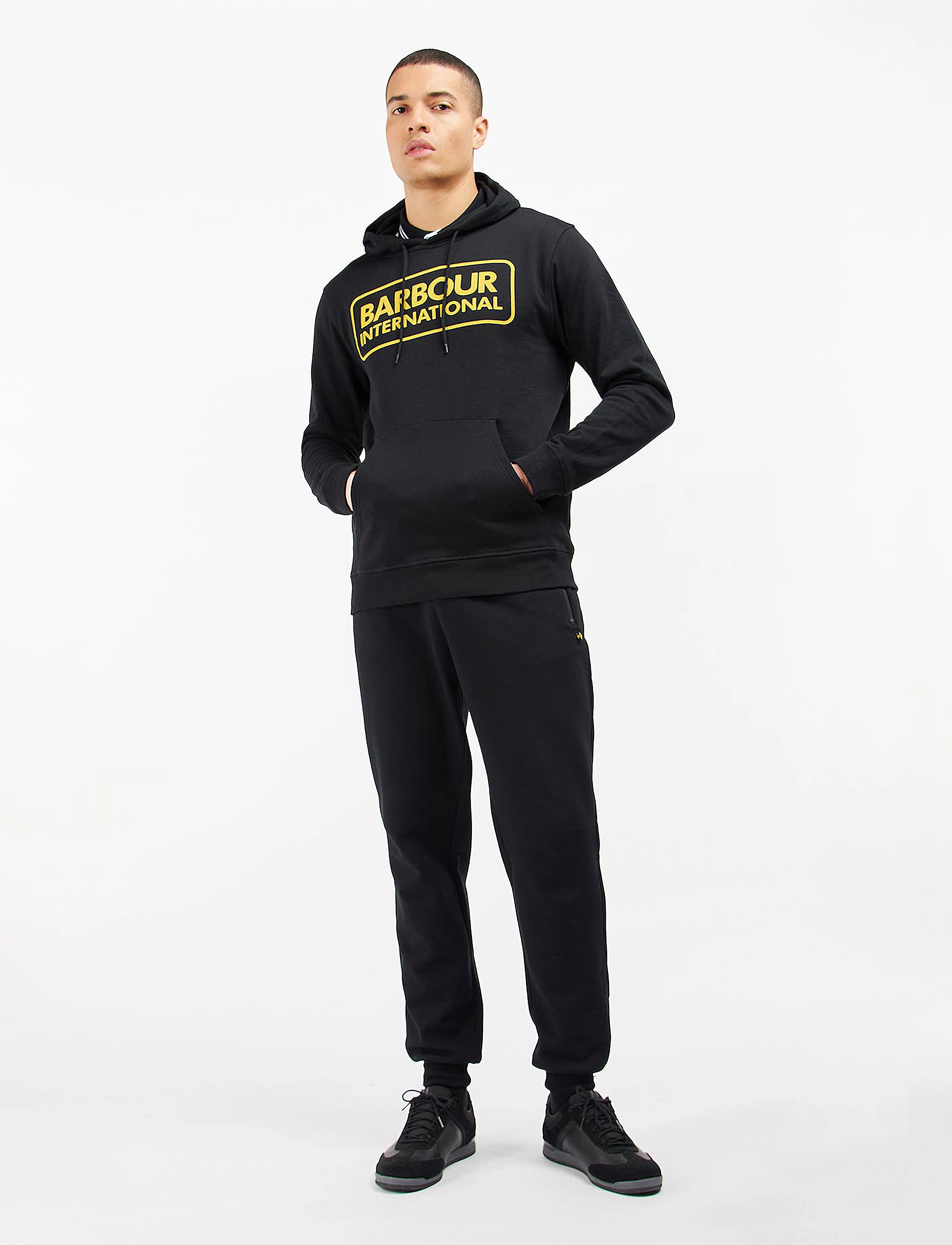 Barbour - B.Intl Pop Over Hoodie - black - 4