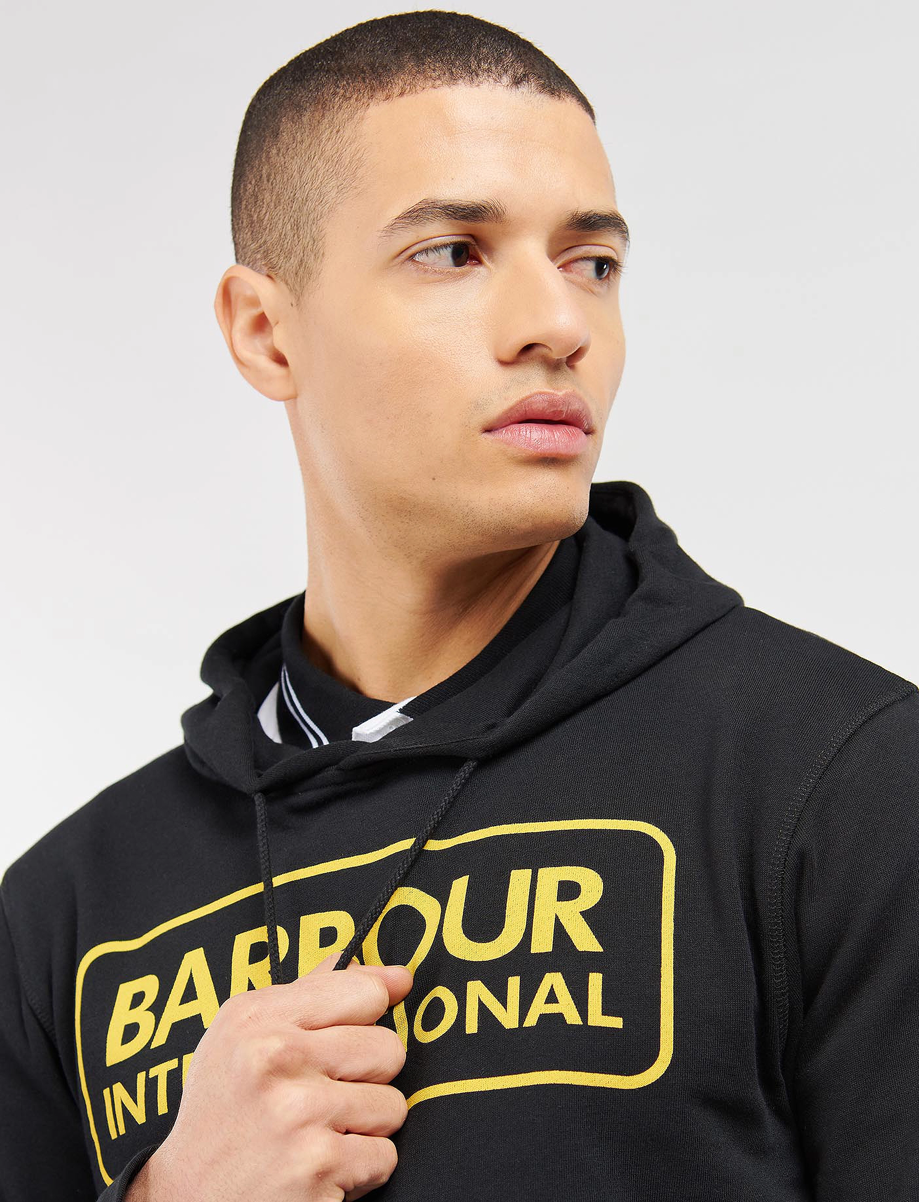 Barbour - B.Intl Pop Over Hoodie - black - 5