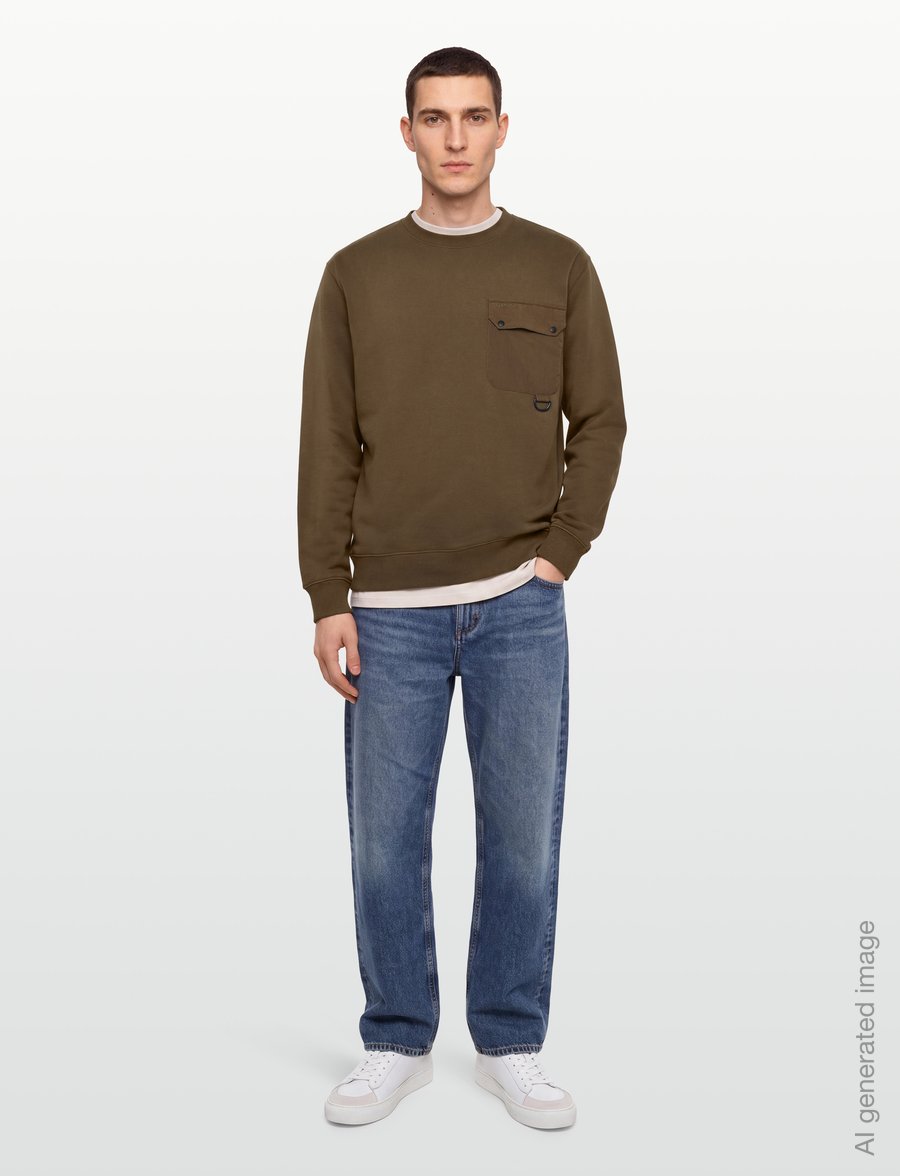 Barbour - Barbour Pitt Crew Neck Sweatshirt - shop efter anledning - beech - 0