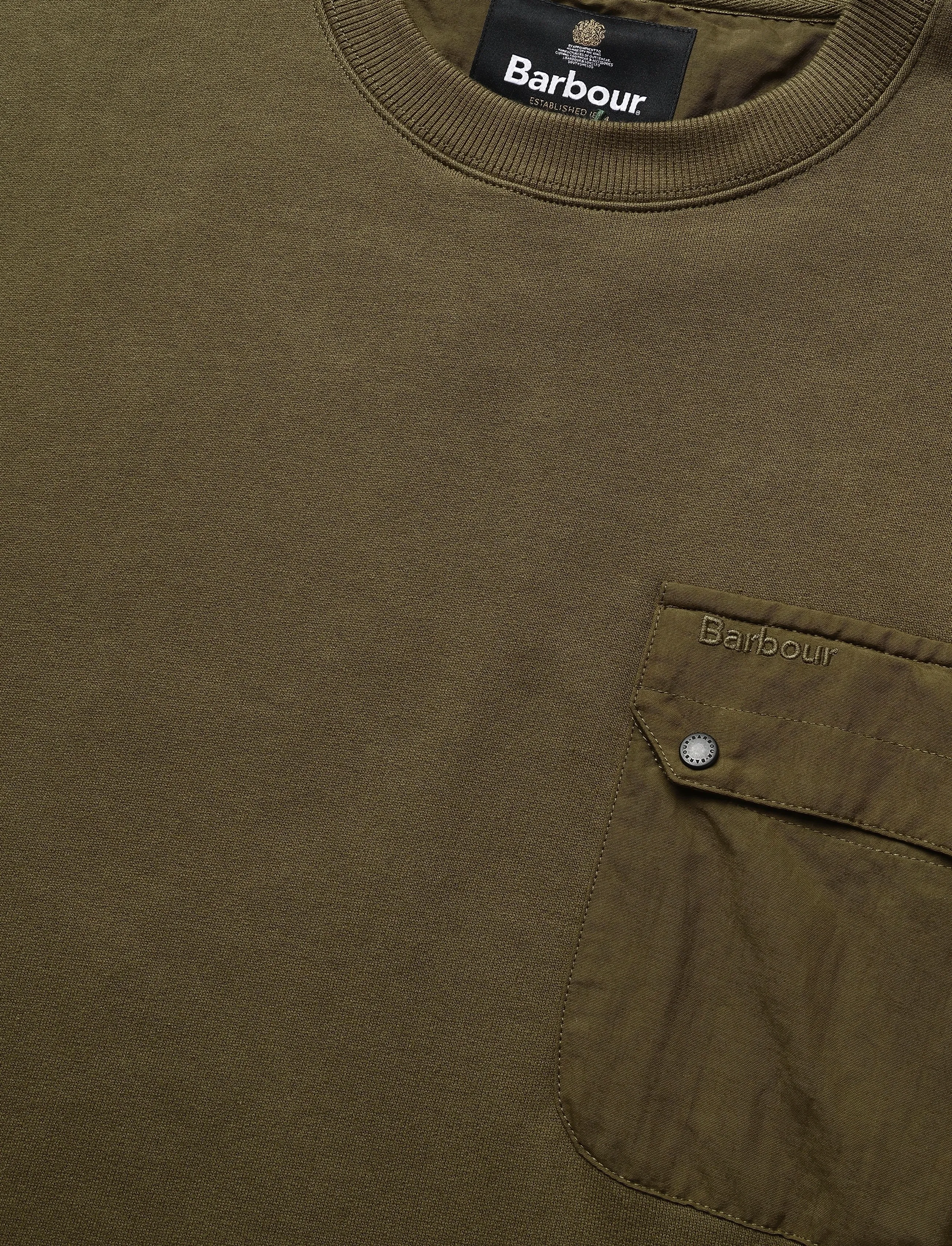 Barbour - Barbour Pitt Crew Neck Sweatshirt - sweatshirts - beech - 2
