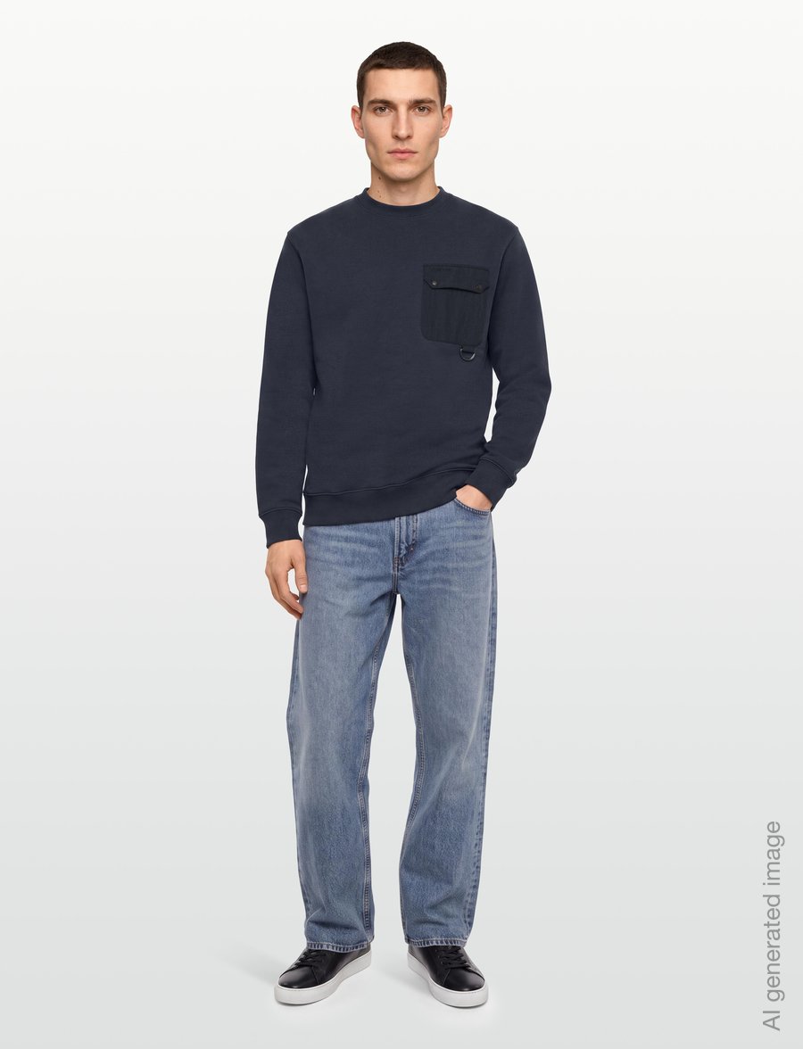 Barbour - Barbour Pitt Crew Neck Sweatshirt - shop efter anledning - dark navy - 0