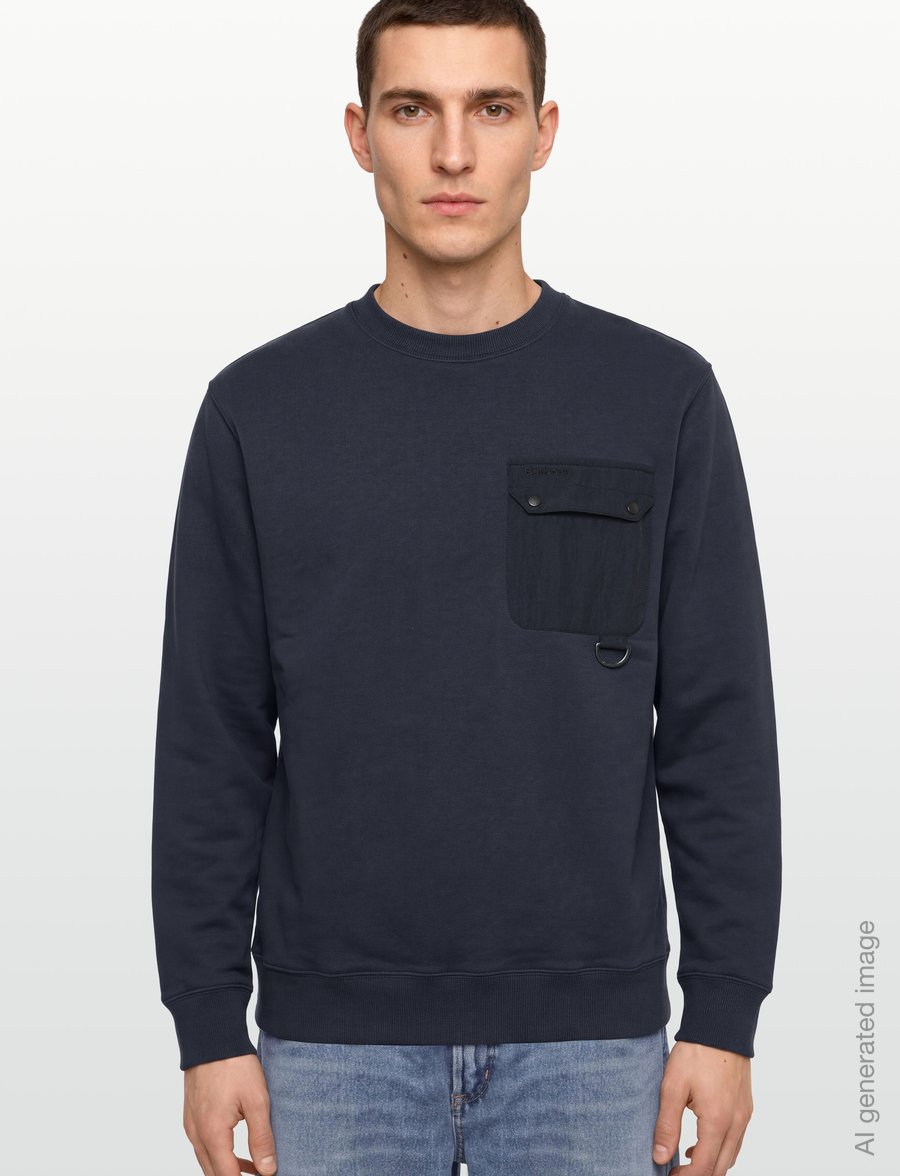Barbour - Barbour Pitt Crew Neck Sweatshirt - shop efter anledning - dark navy - 3