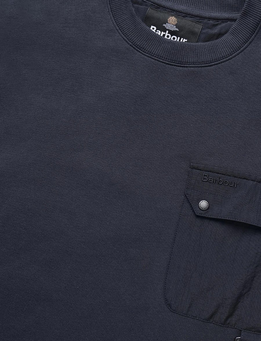 Barbour - Barbour Pitt Crew Neck Sweatshirt - sweatshirts - dark navy - 2
