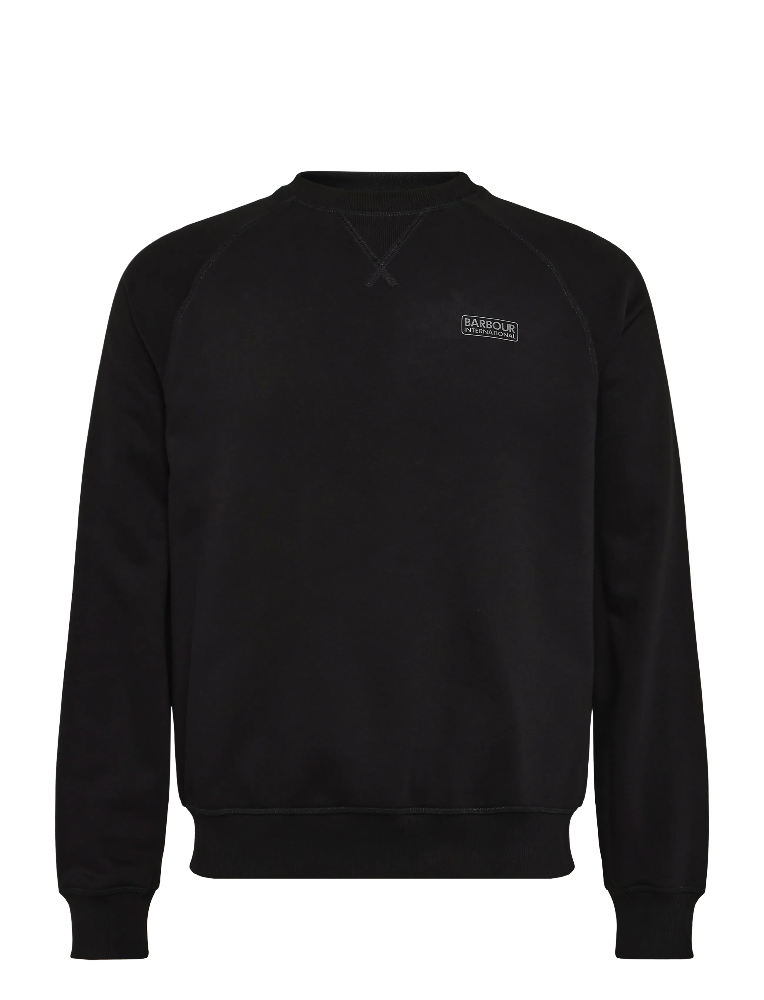 Barbour - B.Intl Essential Crew Neck Sweatshirt - shop by occasion - black / pewter - 1