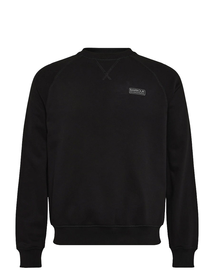 Barbour - B.Intl Essential Crew Neck Sweatshirt - shoppa efter tillfälle - black / pewter - 1