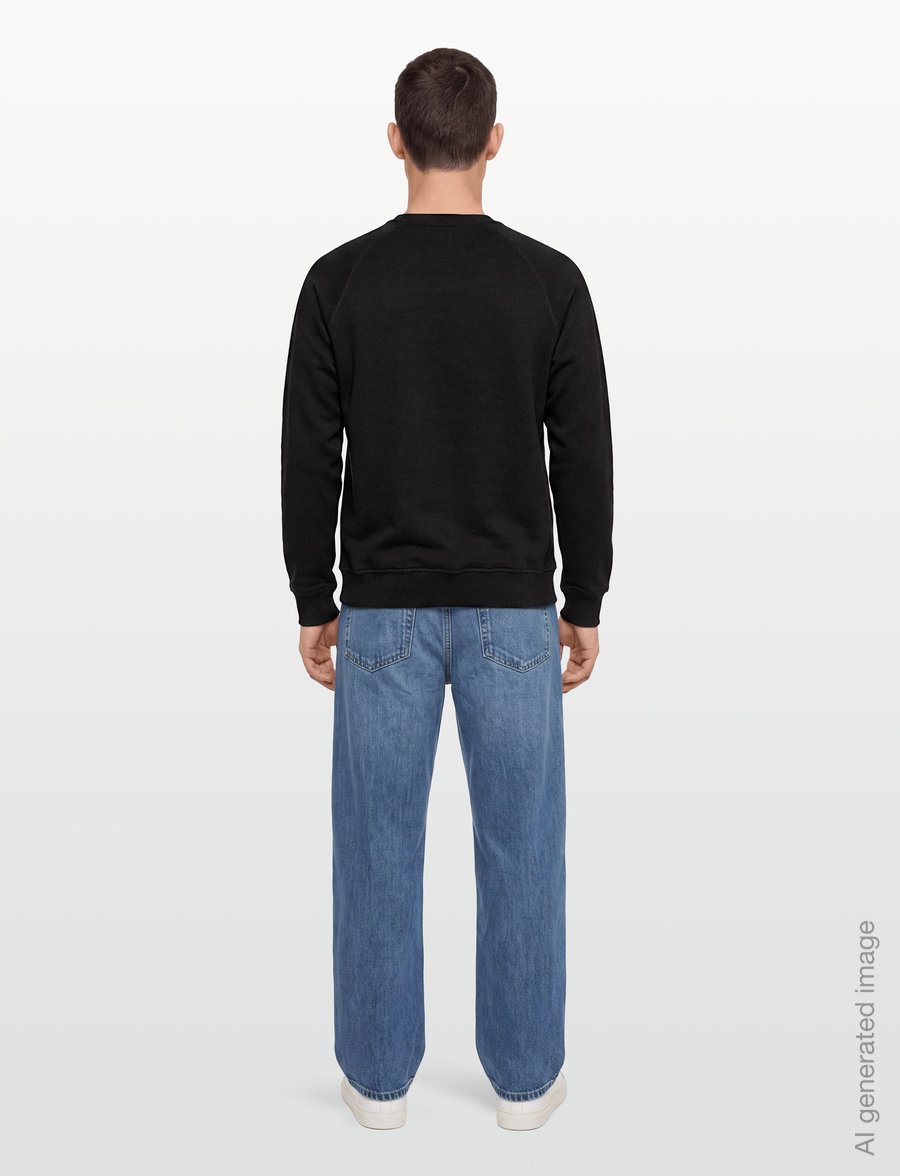 Barbour - B.Intl Essential Crew Neck Sweatshirt - shoppa efter tillfälle - black / pewter - 4