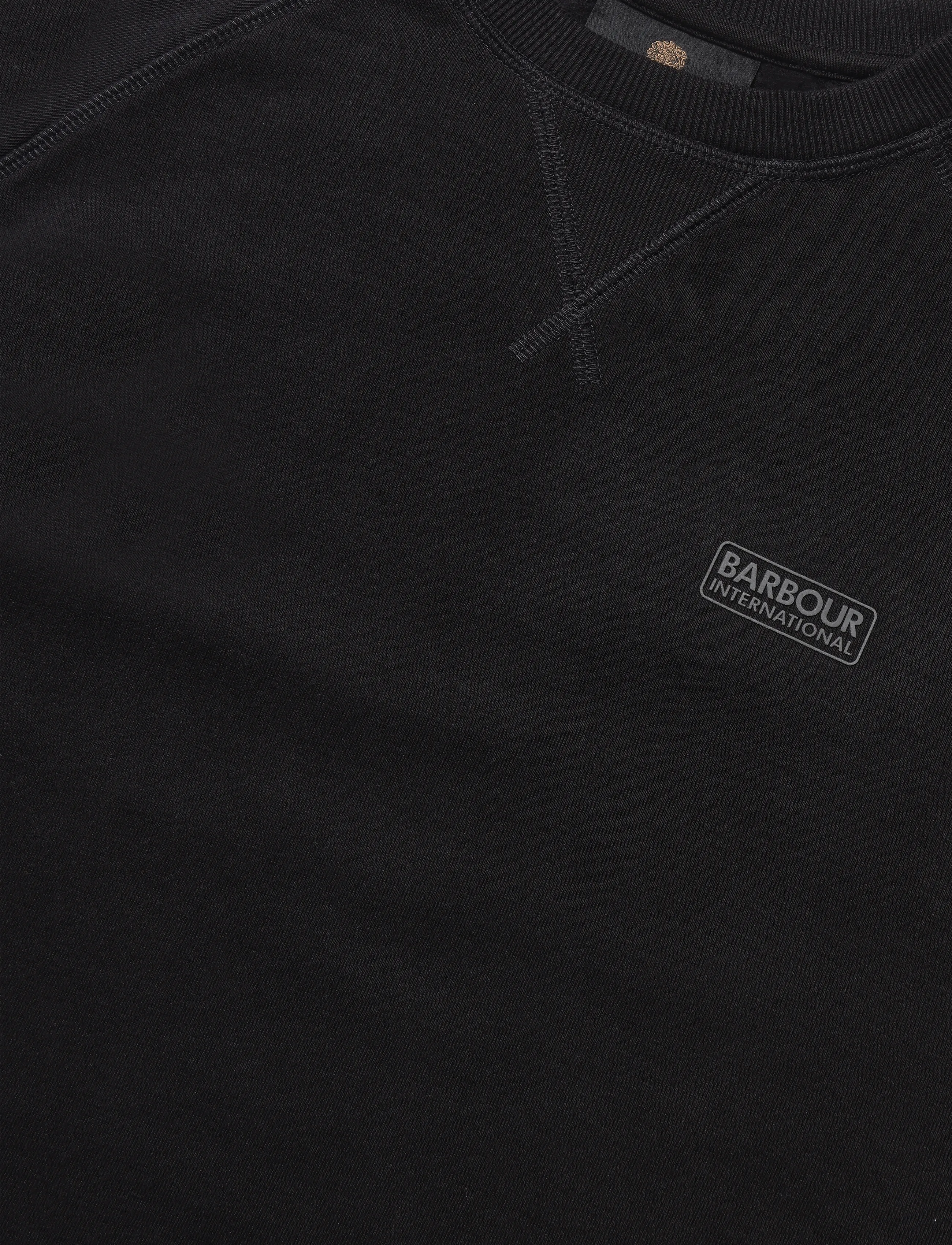 Barbour - B.Intl Essential Crew Neck Sweatshirt - shop by occasion - black / pewter - 5