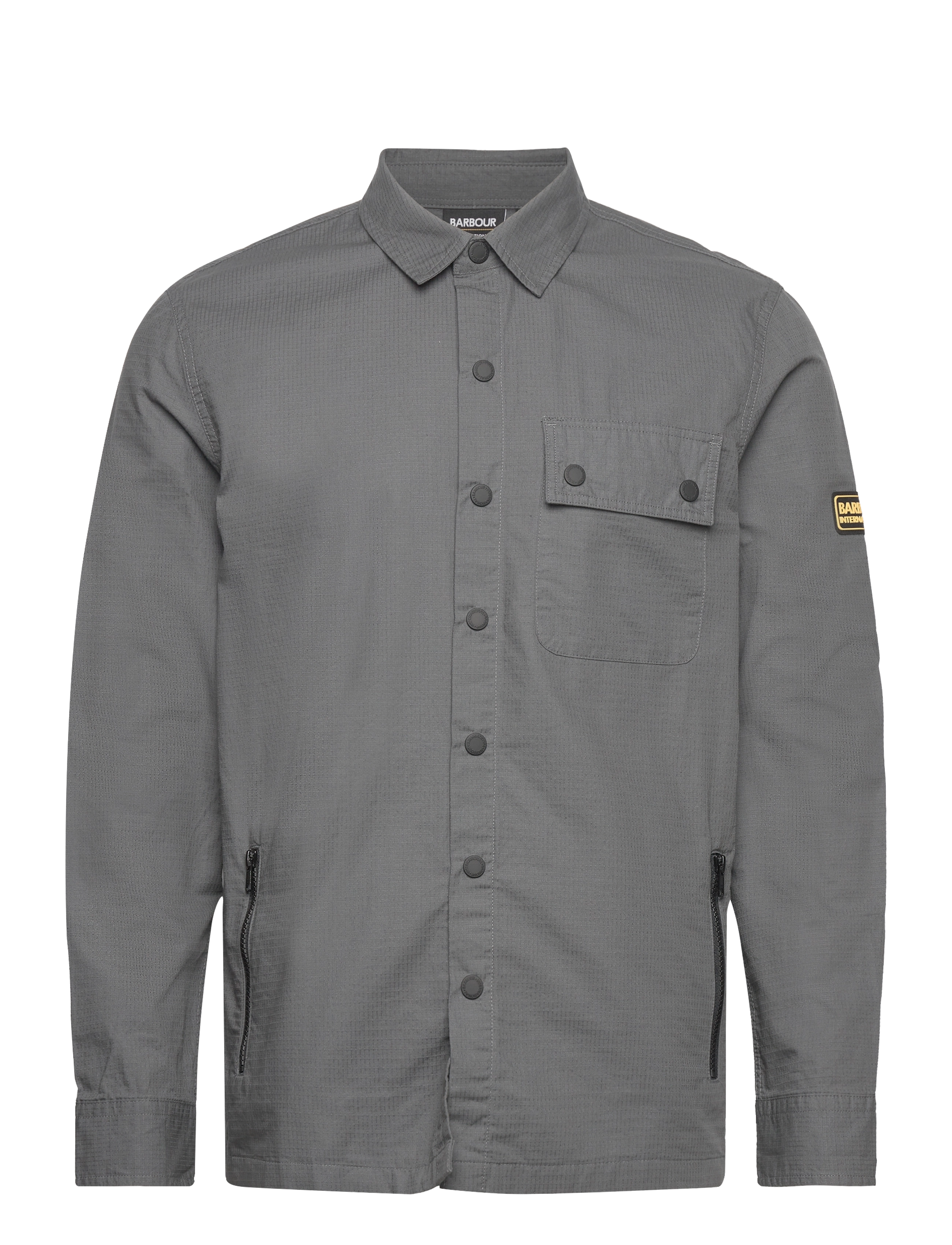 B.Intl Bolt Overshirt Charcoal, XL - GREY