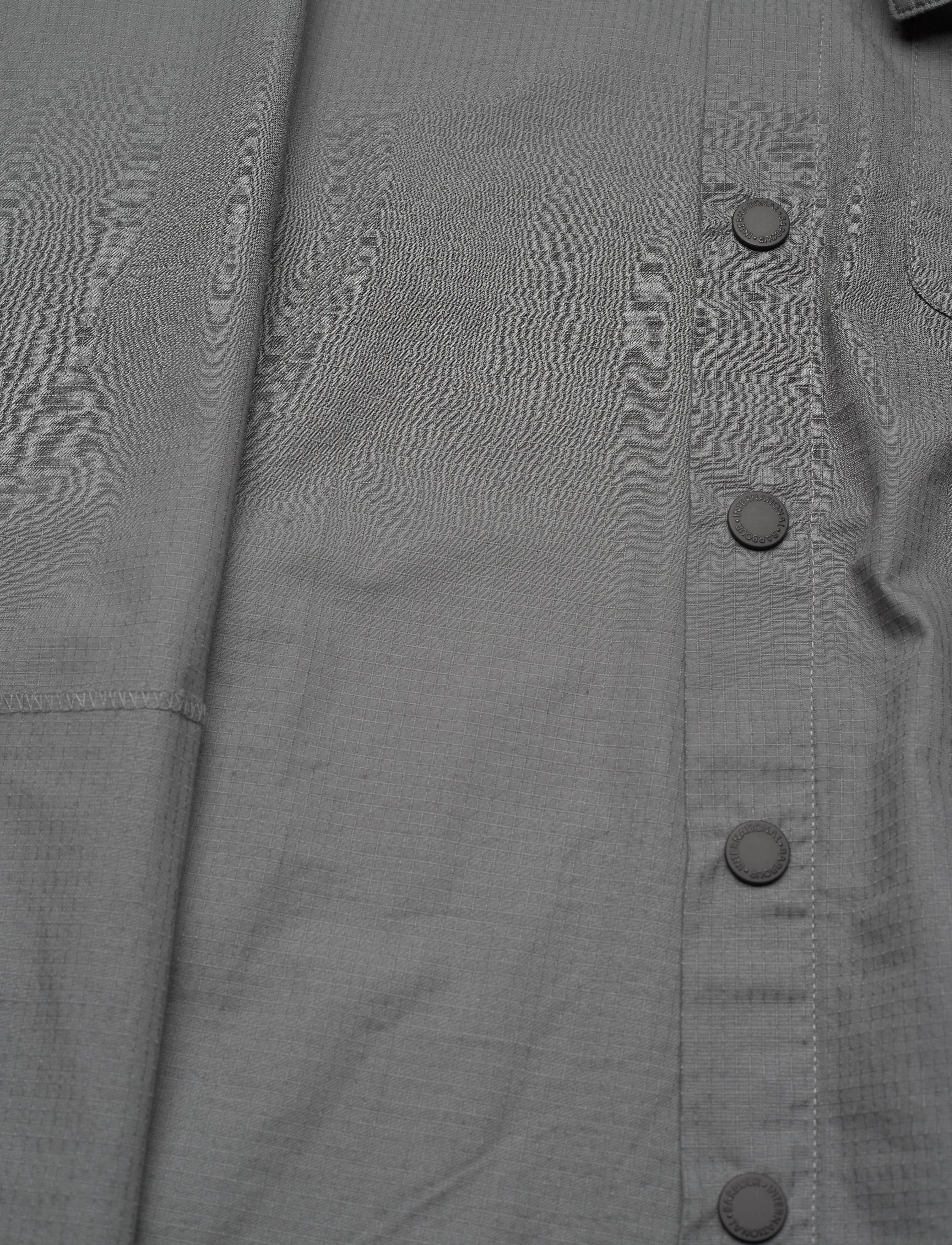 Barbour - B.Intl Bolt Overshirt Charcoal, XL - grey - 4