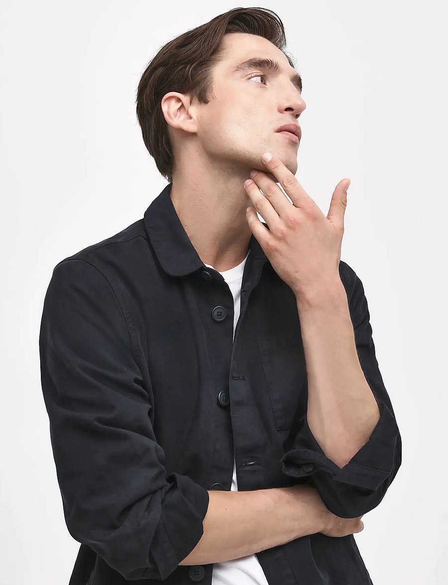 Barbour - Barbour Washed Oversh - vindjakker - navy - 4