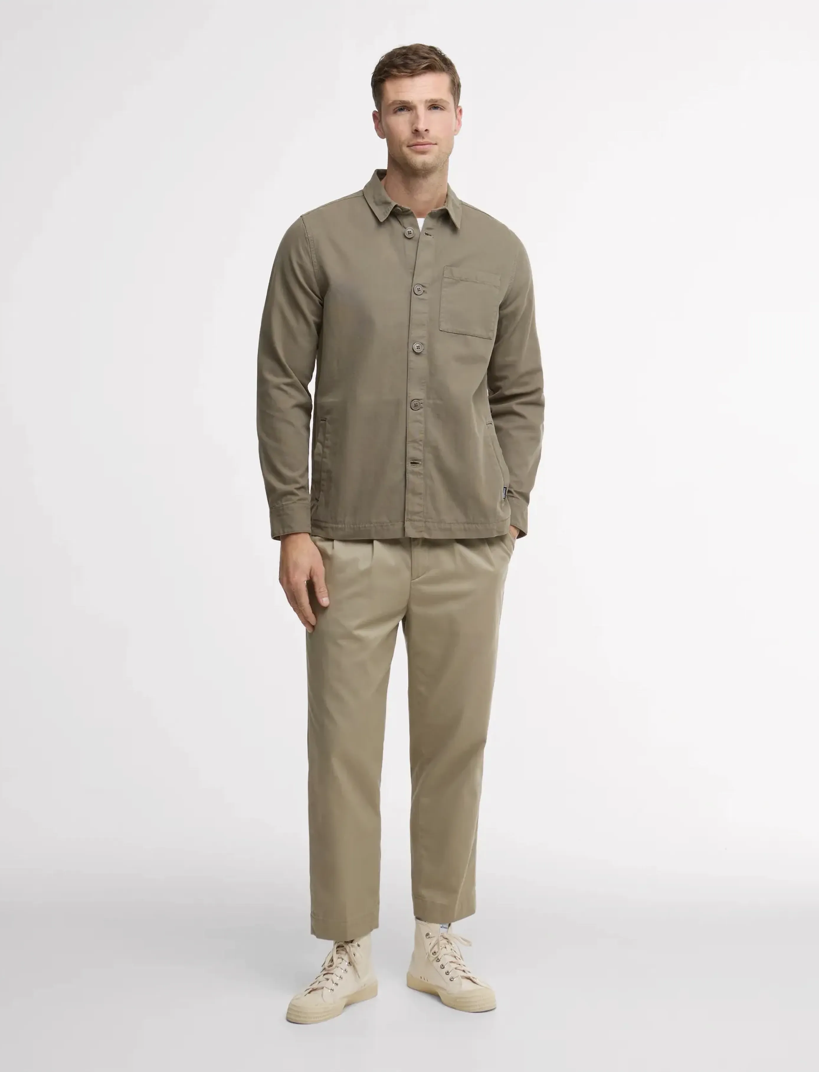 Barbour - Barbour Washed Oversh - leichte jacken - smokey olive - 2