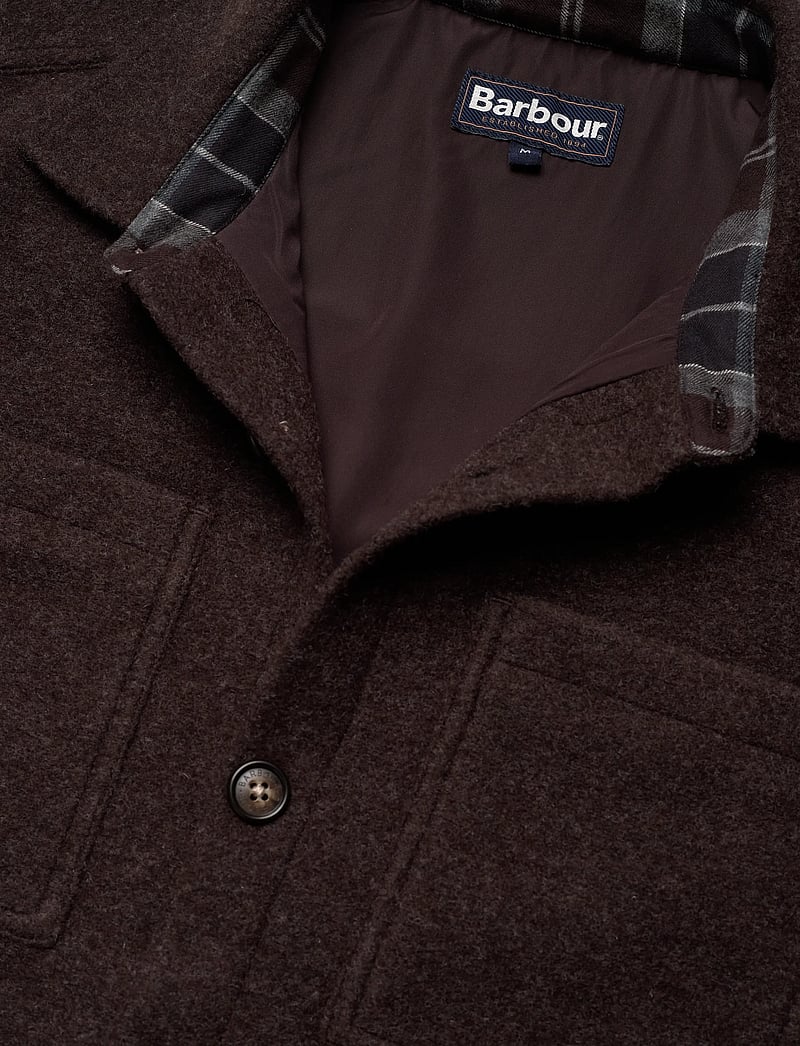 Barbour - Barbour Marlow Tailored Wool Blend Overshirt - shoppa efter tillfälle - brown - 2