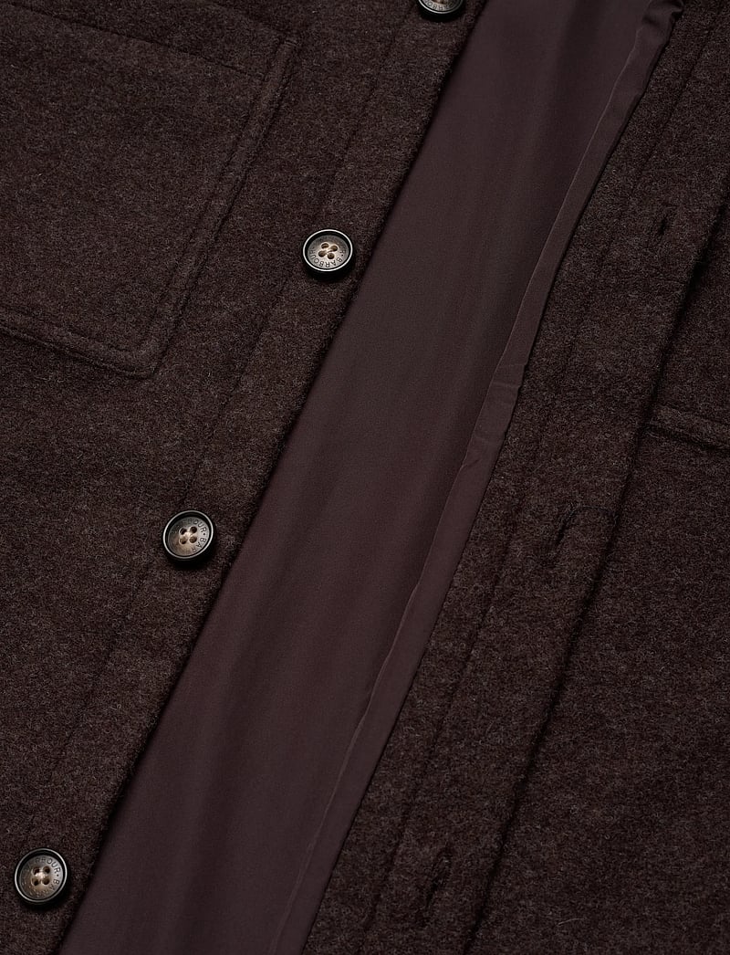 Barbour - Barbour Marlow Tailored Wool Blend Overshirt - shoppa efter tillfälle - brown - 4