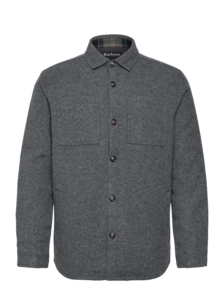 Barbour - Barbour Marlow Tailored Wool Blend Overshirt - grey - 0