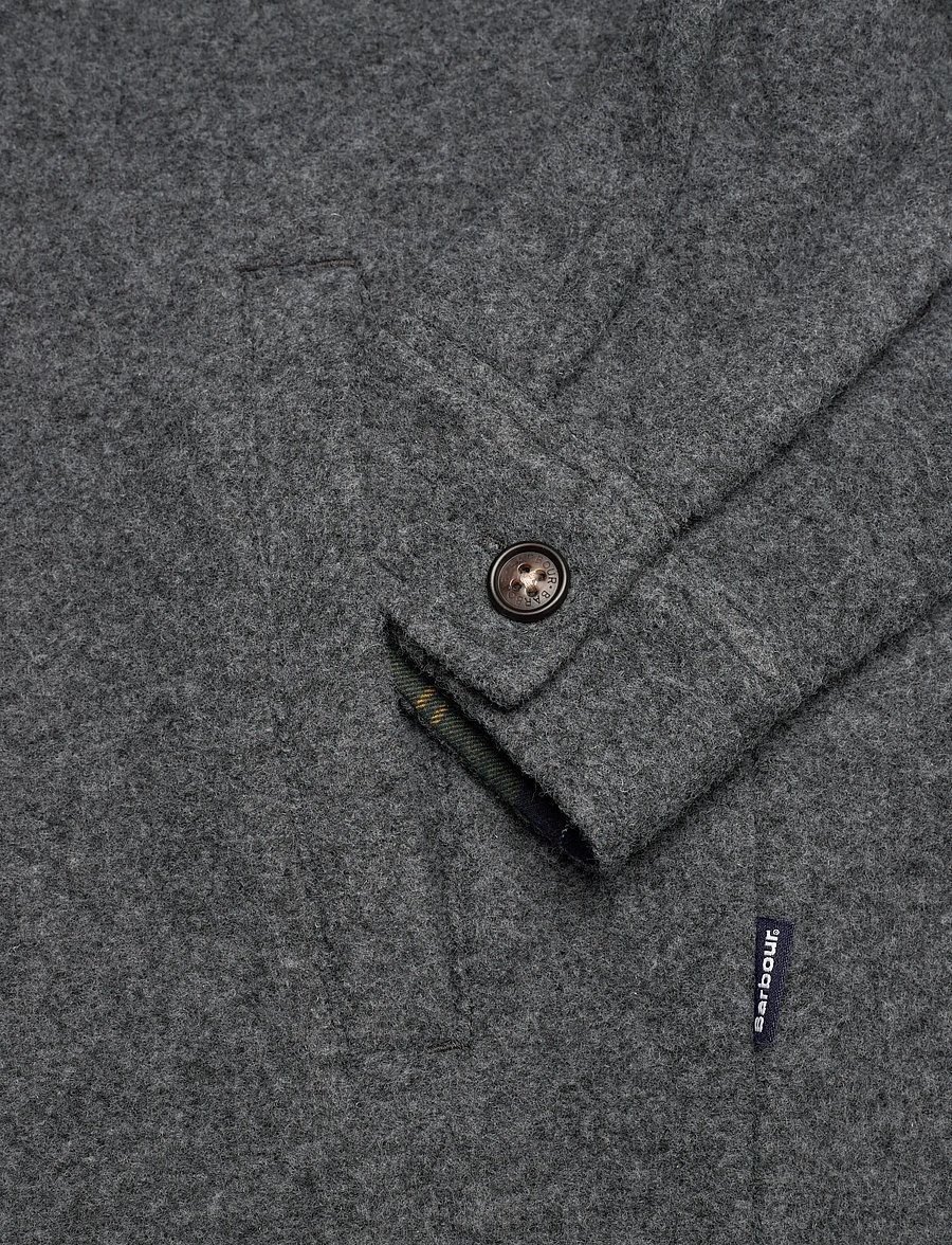 Barbour - Barbour Marlow Tailored Wool Blend Overshirt - grey - 3