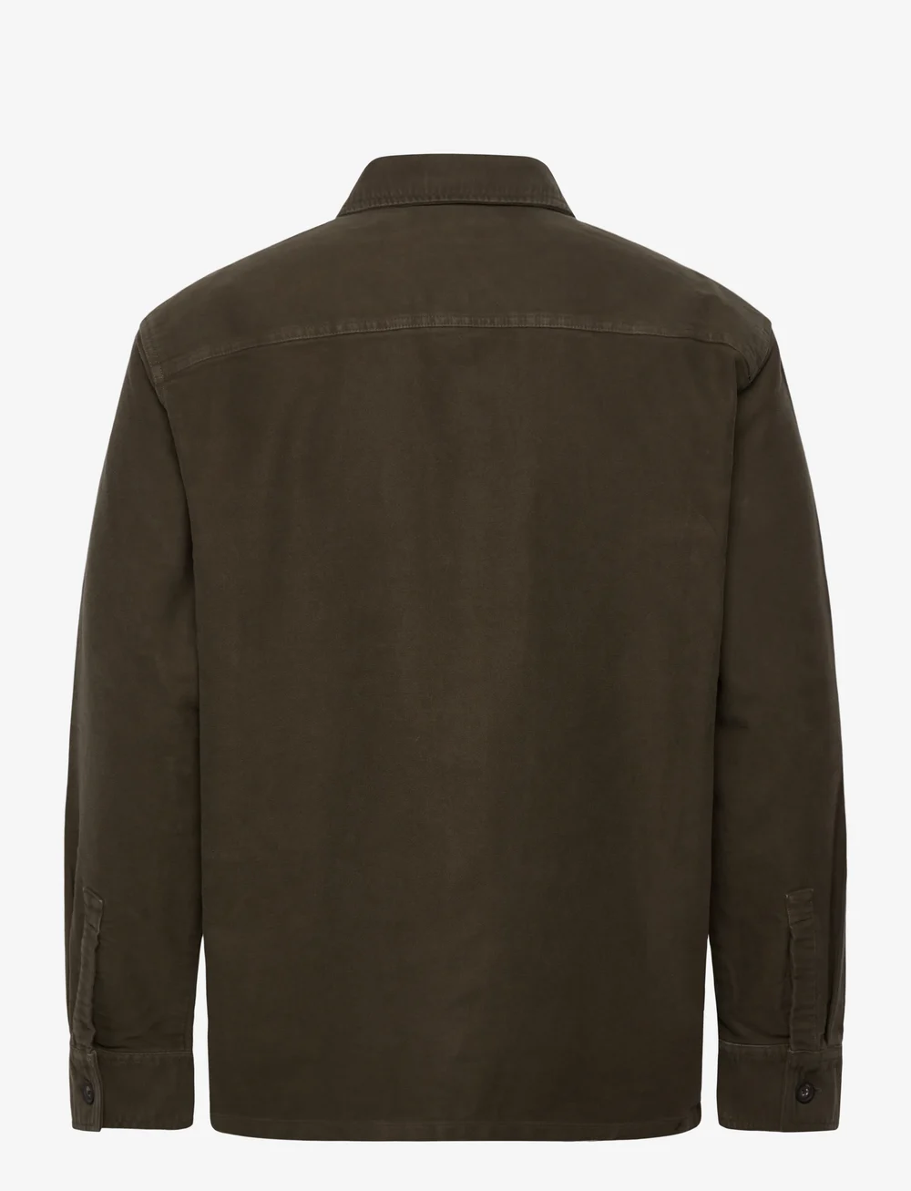 Barbour - Barbour Regular Moleskin Overshirt - light jackets - olive - 1