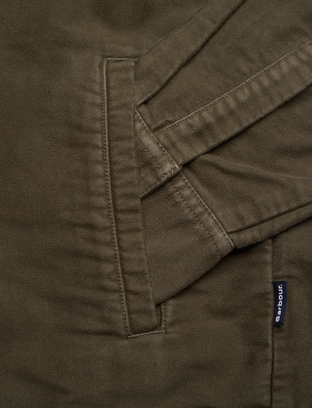 Barbour - Barbour Regular Moleskin Overshirt - light jackets - olive - 3